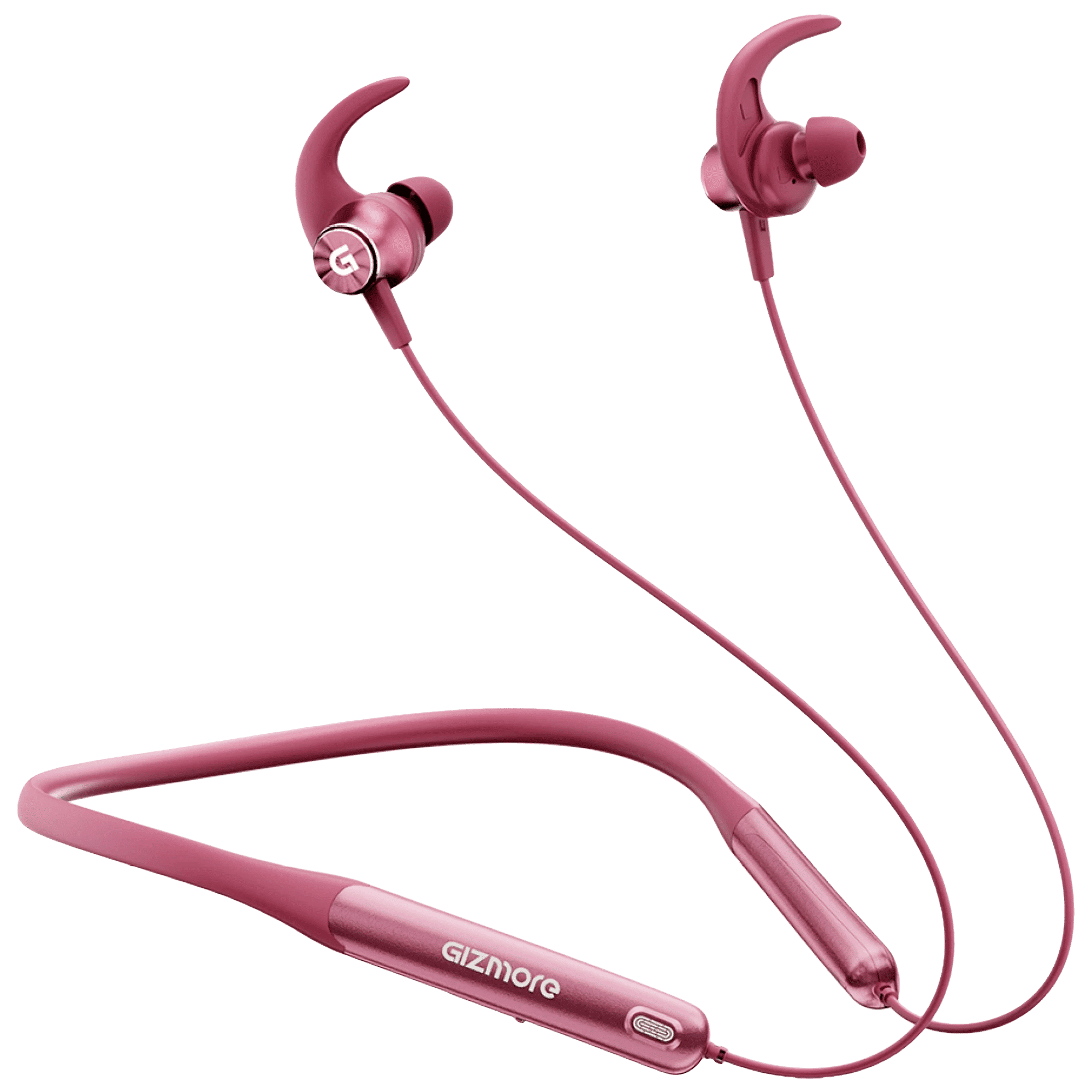 GIZmore Bang MN227 Neckband with Environmental Noise Cancellation (IP65 Water Resistant, Fast Charging, Berry Pink) GIZmore Bang MN227 Neckband with Environmental Noise Cancellation (IP65 Water Resistant, Fast Charging, Berry Pink)_1