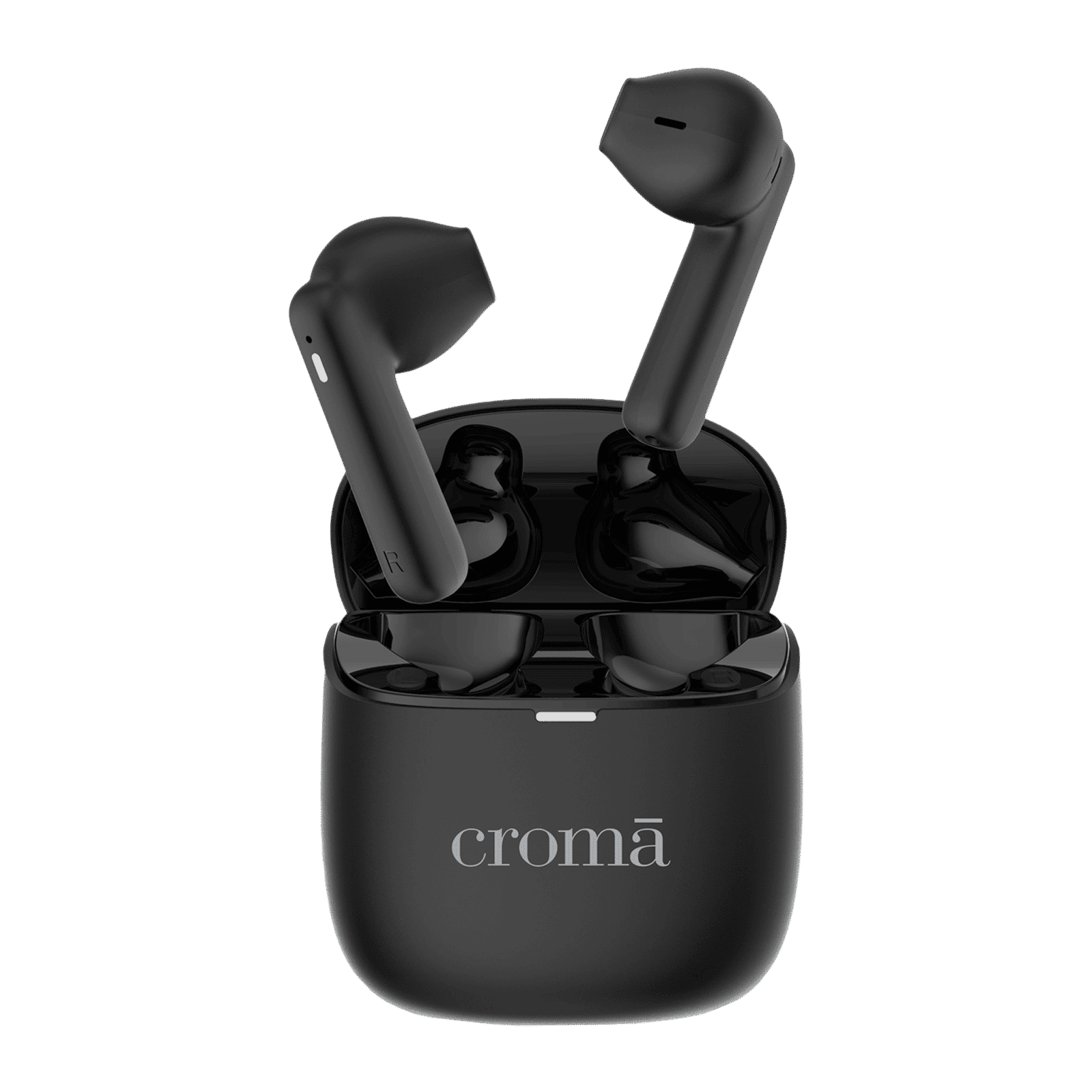 Croma TWS Earbuds (Sweat & Water Resistant, Upto 32 Hours Playback, Black) Croma TWS Earbuds (Sweat & Water Resistant, Upto 32 Hours Playback, Black)_1