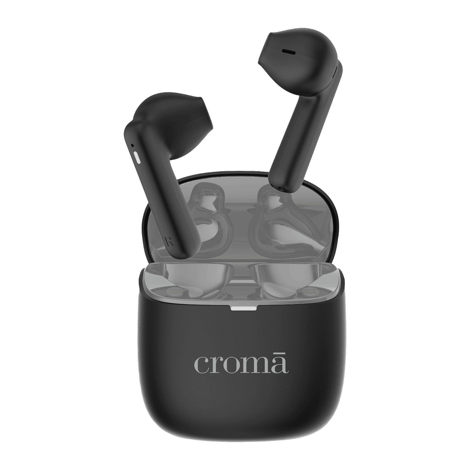 Croma TWS Earbuds (Fast Charging, Black and Grey)_1