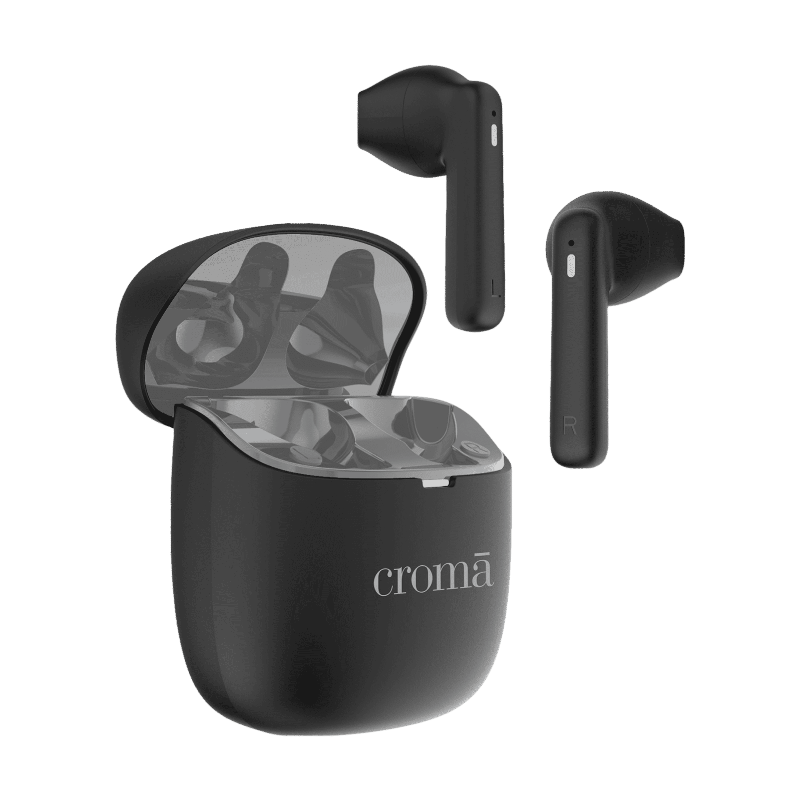 Croma TWS Earbuds (Fast Charging, Black and Grey)_4