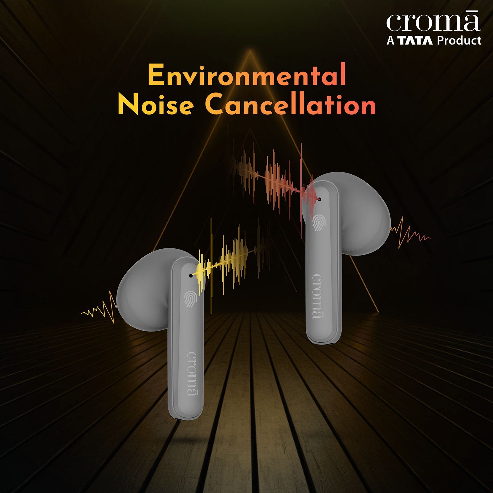 Croma TWS Earbuds with Environmental Noise Cancellation (IPX4 Water Resistant, Fast Charging, Grey Blue) Croma TWS Earbuds with Environmental Noise Cancellation (IPX4 Water Resistant, Fast Charging, Grey Blue)_9