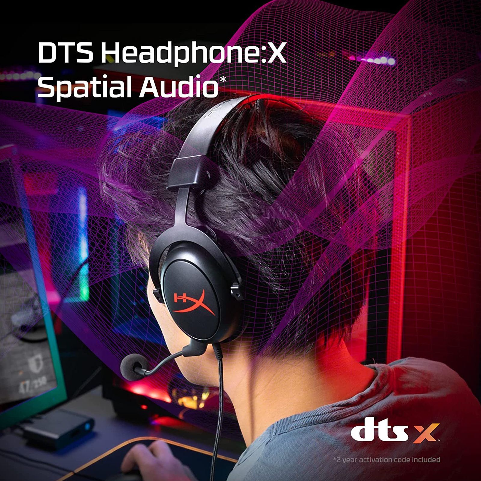 HyperX Cloud Core 4P4F2AA Wired Gaming Headset with Passive Noise Cancellation (20 Hours Battery Life, Over Ear, Black)_4