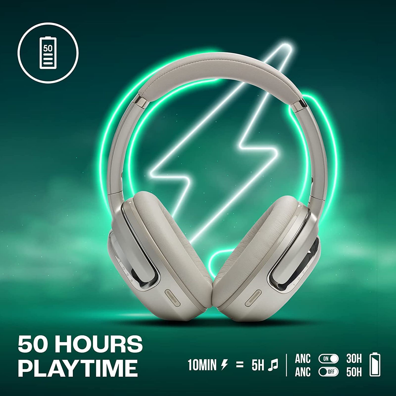 JBL Tour One M2 Bluetooth Headphone with Mic (Upto 50 Hours Playback, Over Ear, Champagne Gold)_17