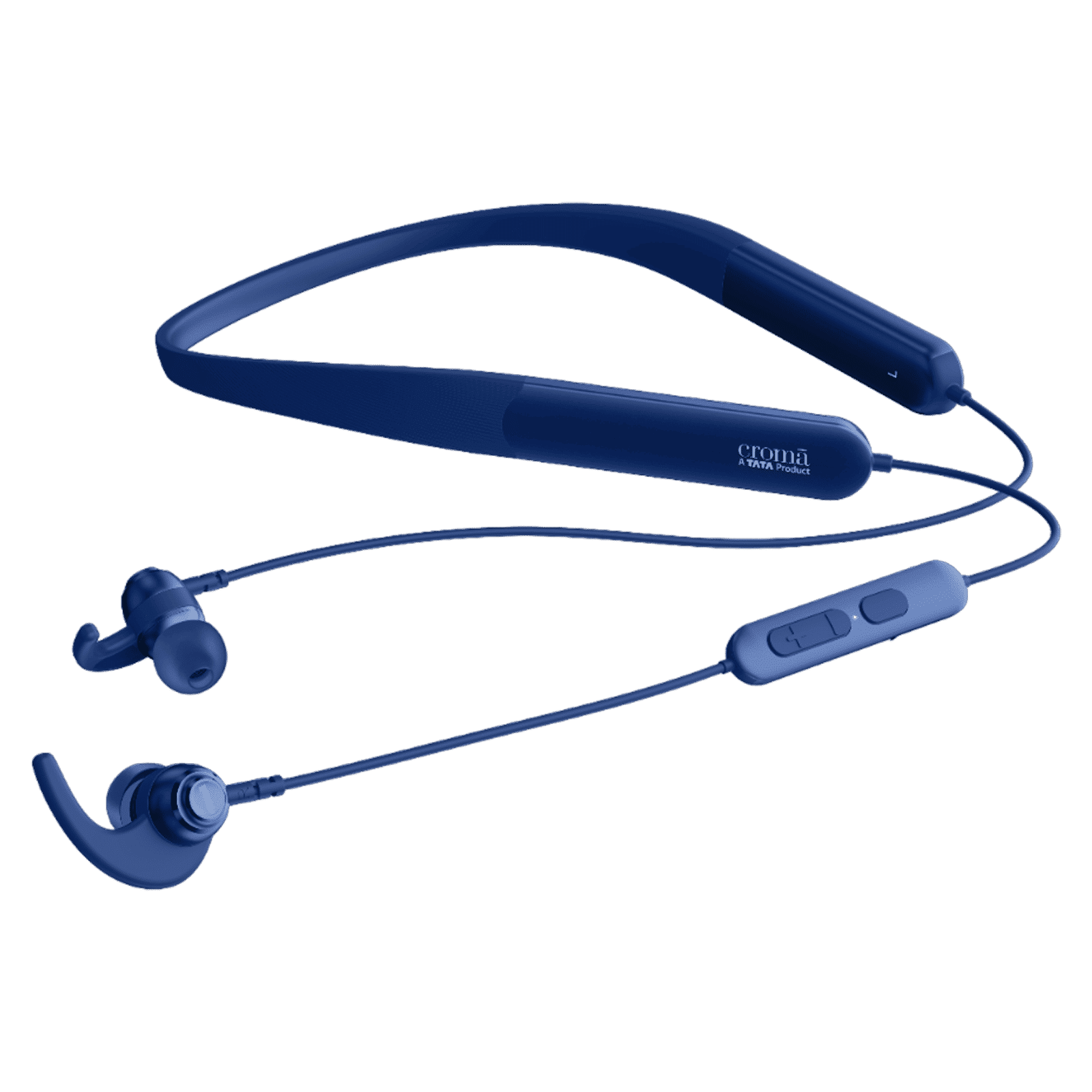 Croma Neckband with Environmental Noise Cancellation (IPX4 Water Resistant, Dual Device Pairing, Blue)_3