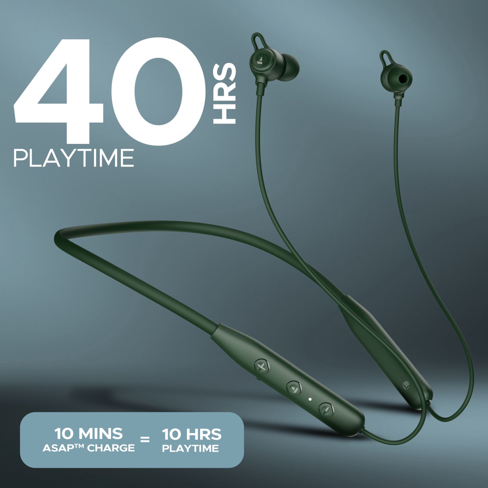 boAt Rockerz 109 Neckband with Environmental Noise Cancellation (IPX5 Water & Sweat Resistant, ASAP Charge, Fern Green)_5