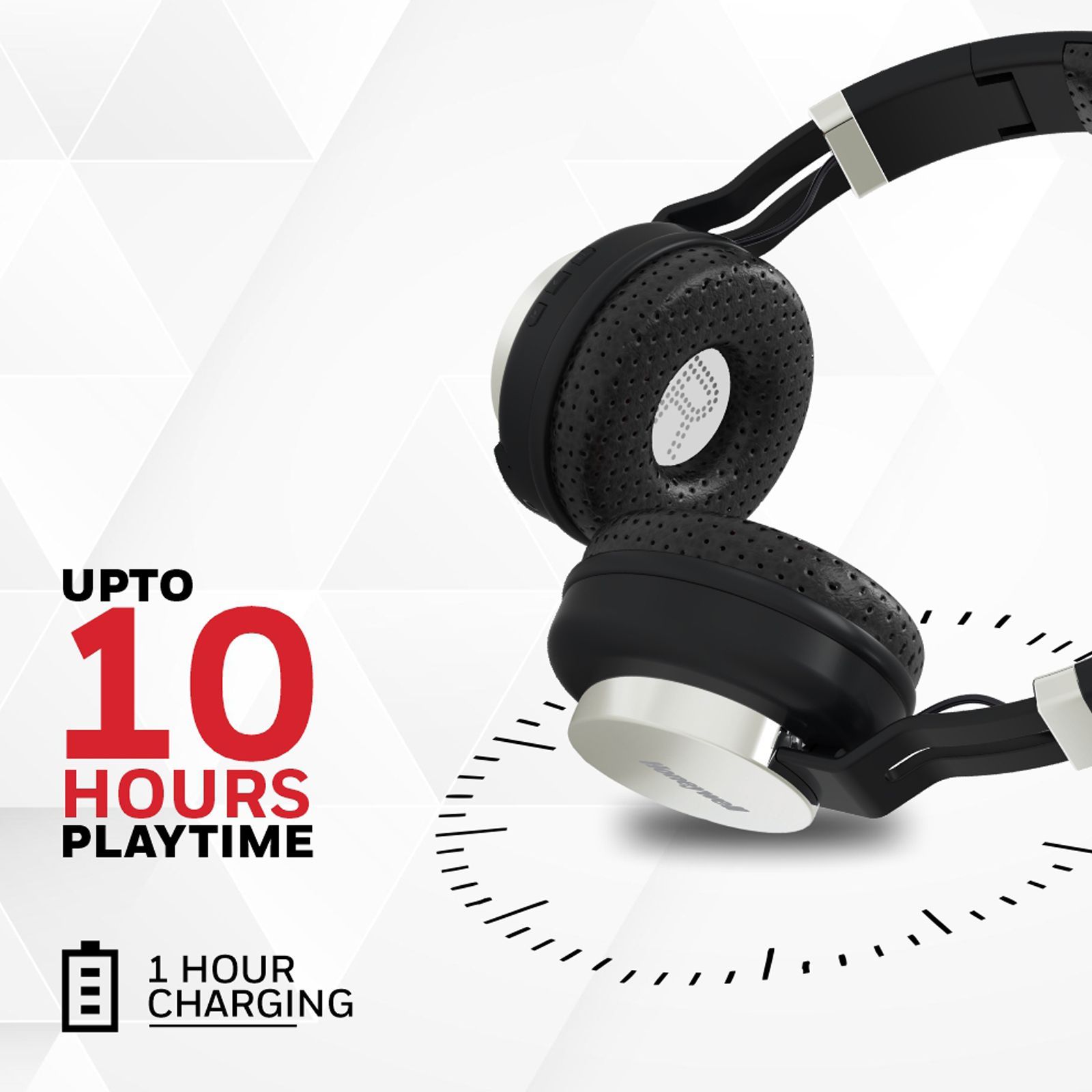 Honeywell Suono P10 Bluetooth Headphone with Mic (Upto 10 Hours Playback, Over Ear, Silver)_2