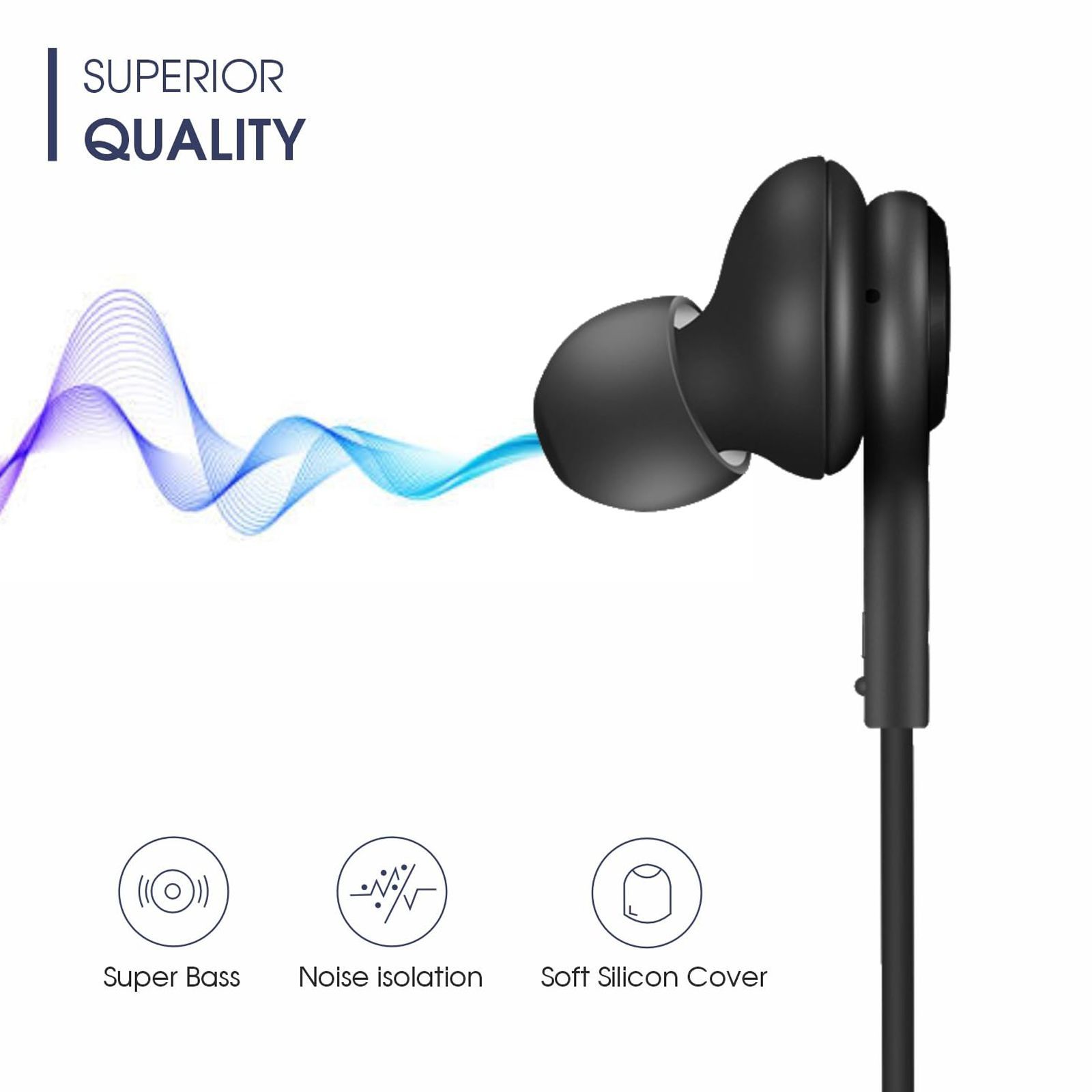 Candytech S8 Maxx Pro Wired Earphone with Mic (In Ear, Black)_4