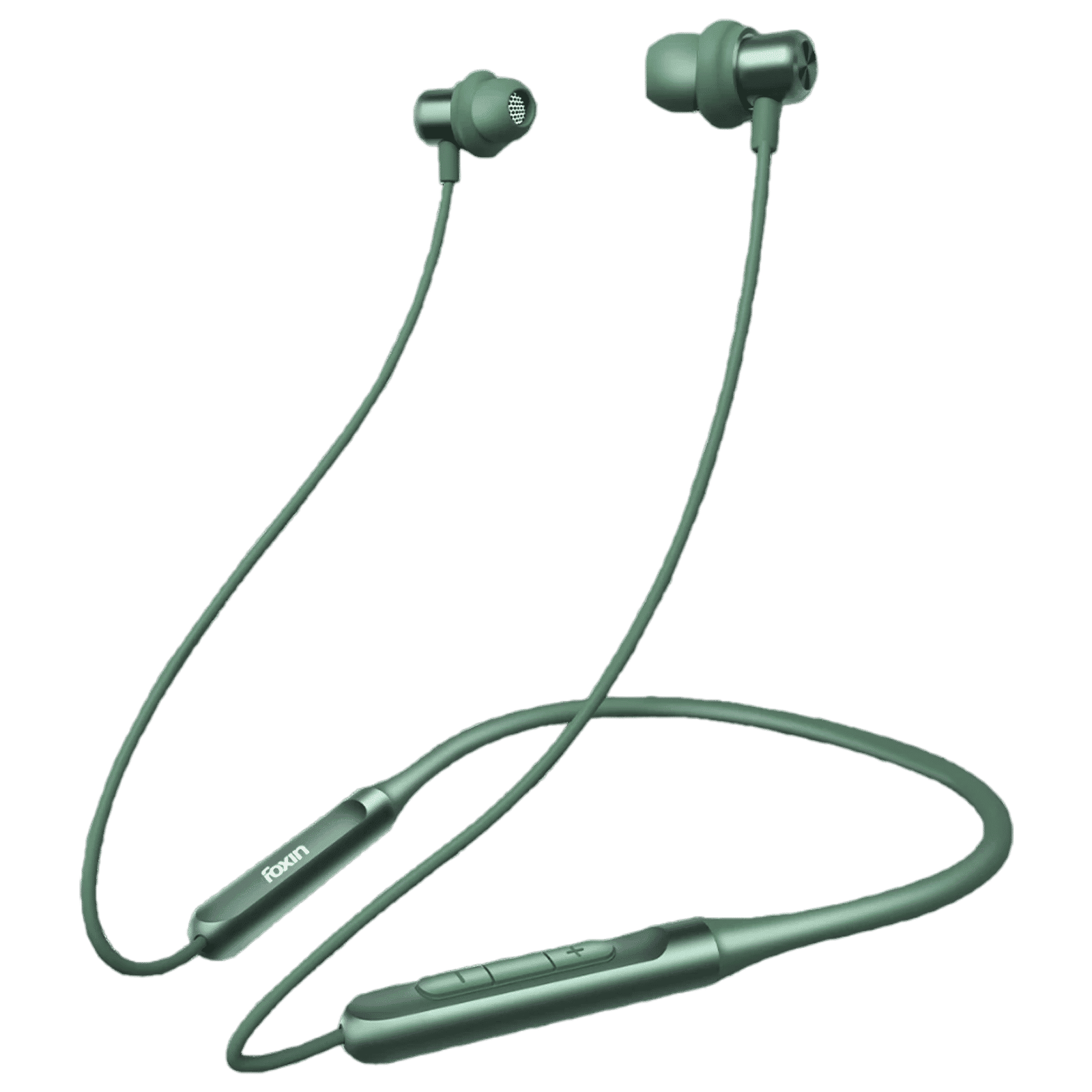 Foxin FoxBeat 181 Neckband (IPX5 Waterproof, Enhanced Bass Sound Quality, Moss Green)_1