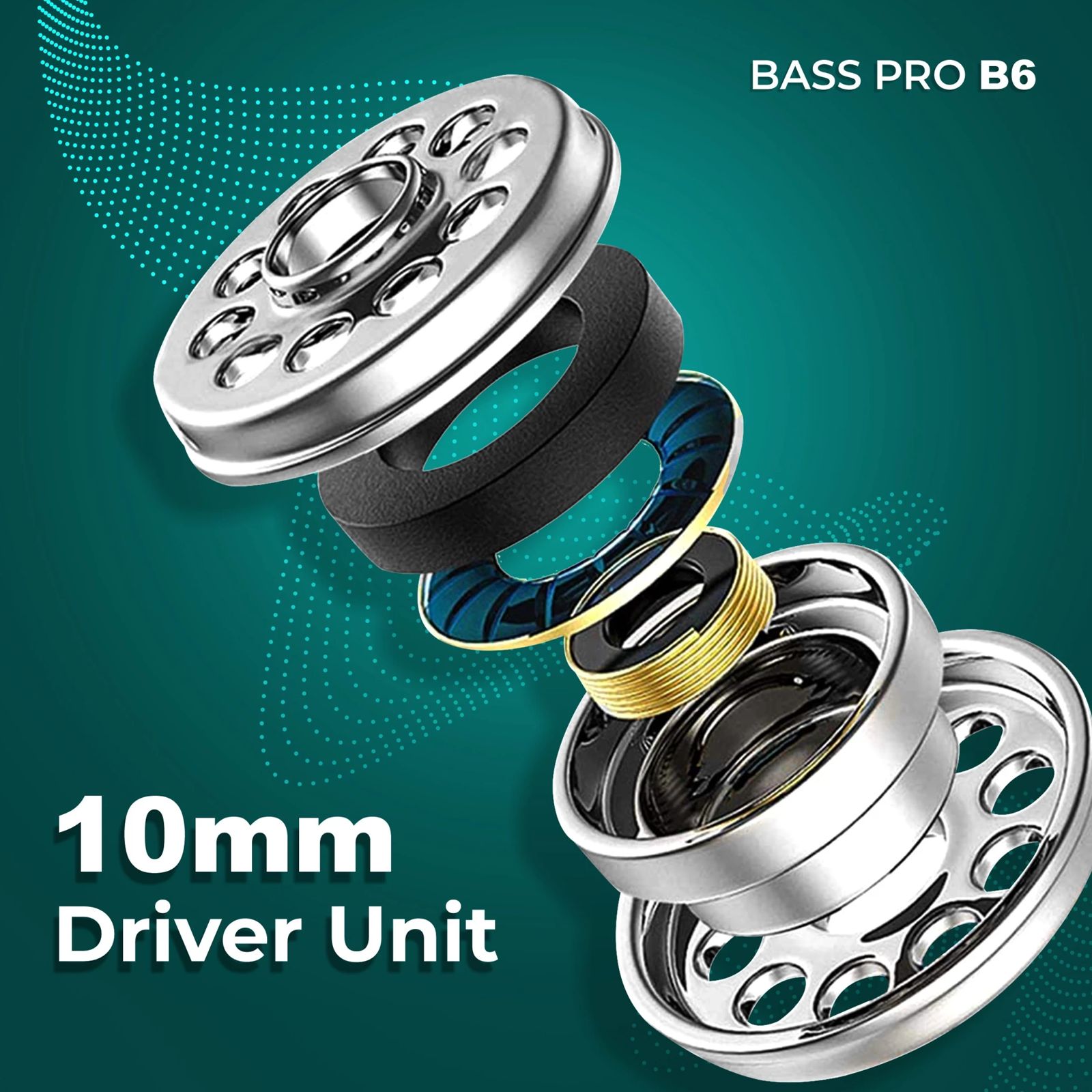 Foxin BASS PRO B6 Wired Earphone with Mic (In Ear, Black)_5