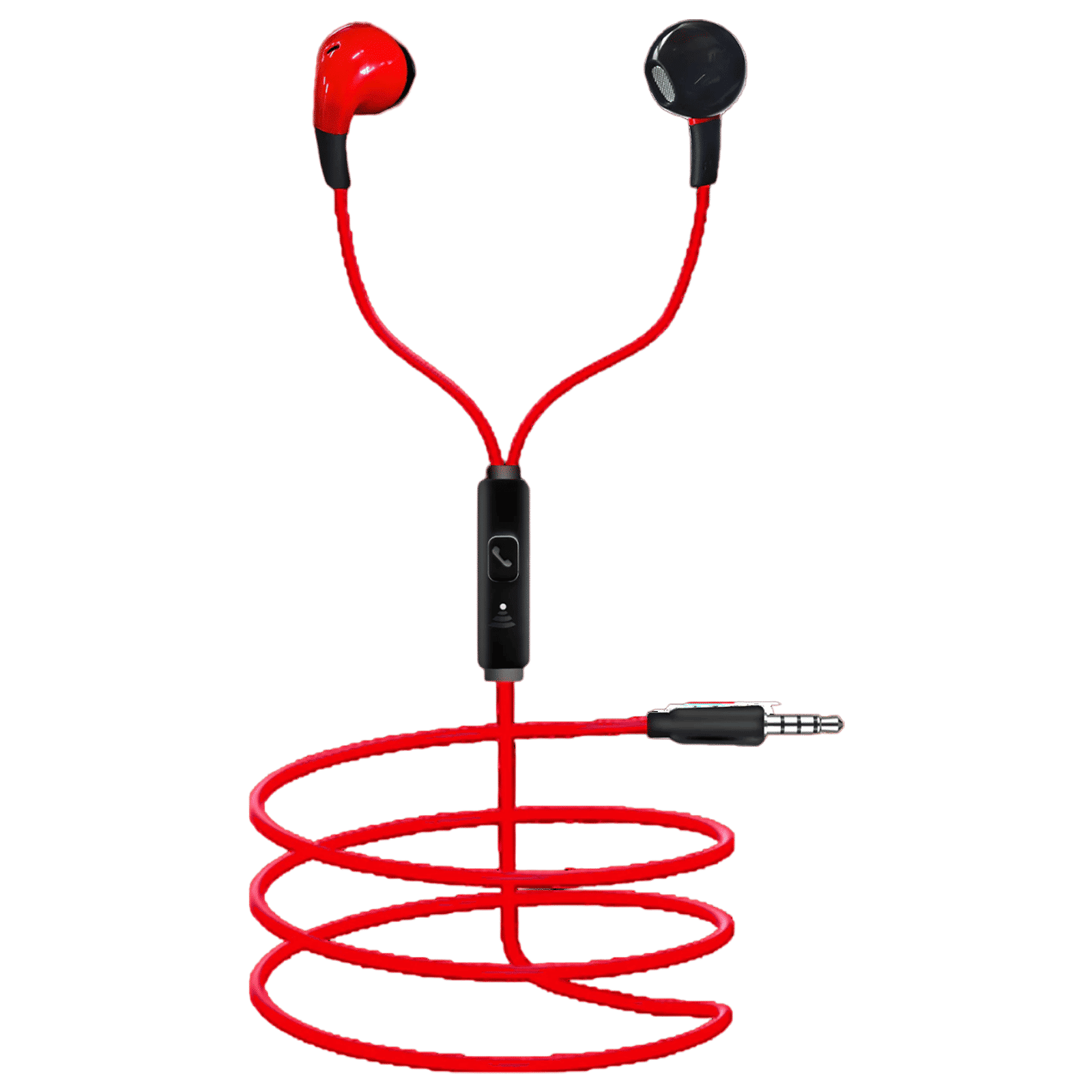 Foxin Bass Pro B9 Wired Earphone with Mic (In Ear, Black and Red) Foxin Bass Pro B9 Wired Earphone with Mic (In Ear, Black and Red)_1