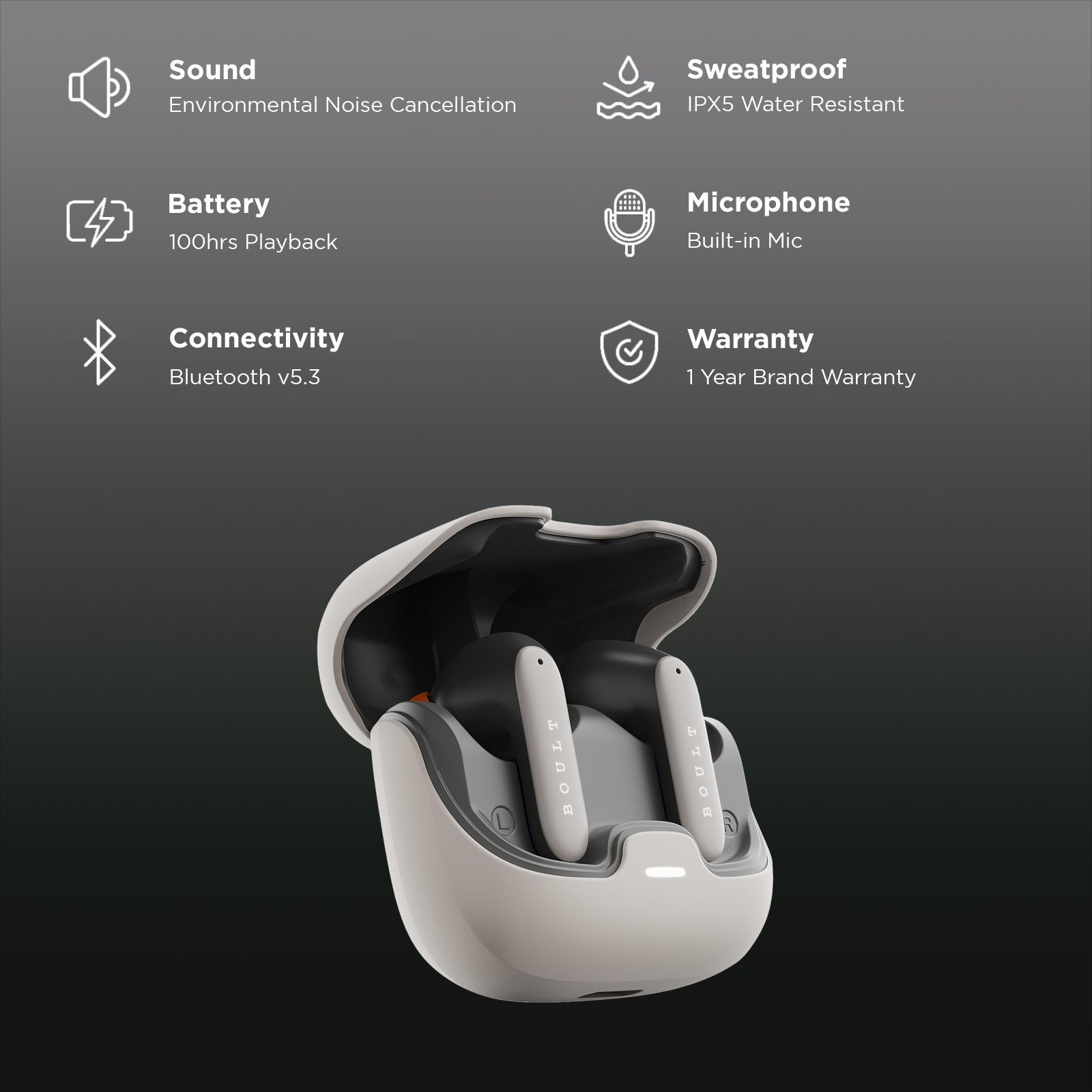 GOBOULT (formerly Boult) Z40 Pro TWS Earbuds with Environmental Noise Cancellation (IPX5 Water Resistant, Fast Charging, Pro Dawn) GOBOULT (formerly Boult) Z40 Pro TWS Earbuds with Environmental Noise Cancellation (IPX5 Water Resistant, Fast Charging, Pro Dawn)_3