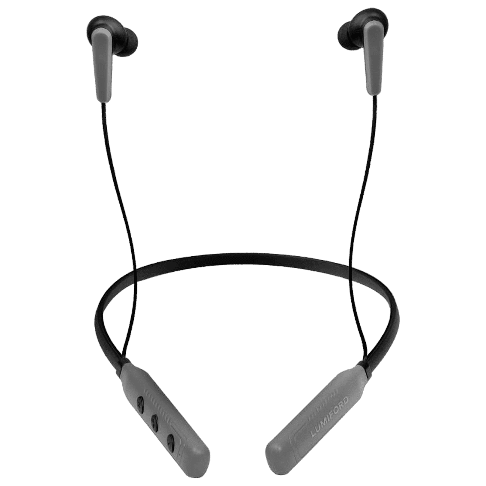 LUMIFORD XploriaHD XP15 Neckband (IPX4 Water Resistant, 16 Hours Playtime, Gun Grey)_1