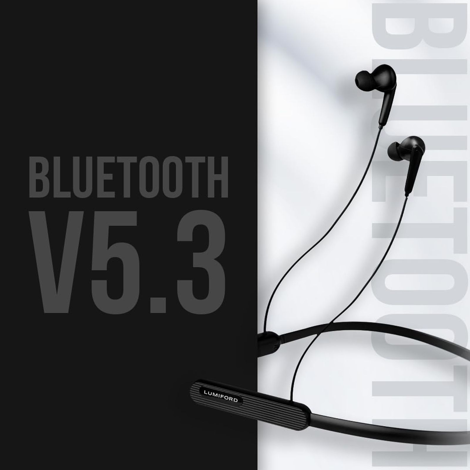 LUMIFORD XploriaHD XP25 Neckband (IPX4 Water Resistant, Upto 12 Hours Playtime, Black)_3