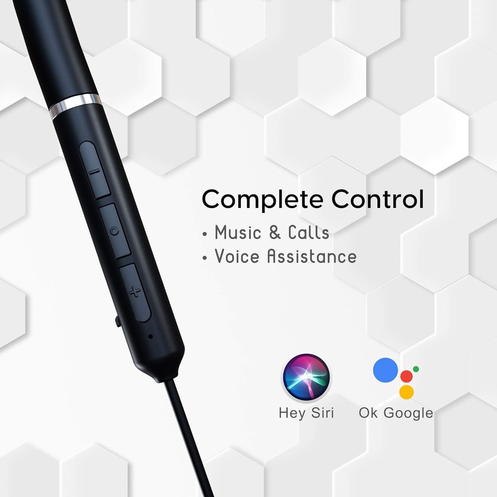 ambrane Bass Band Pro Neckband (IPX5 Water Resistant, Fast Charging, Black) ambrane Bass Band Pro Neckband (IPX5 Water Resistant, Fast Charging, Black)_2