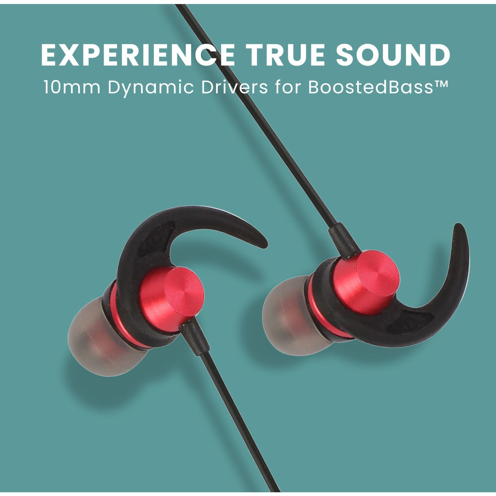 ambrane Melody 29 Neckband (IPX4 Water Resistant, 8 Hours Playtime, Black)_3