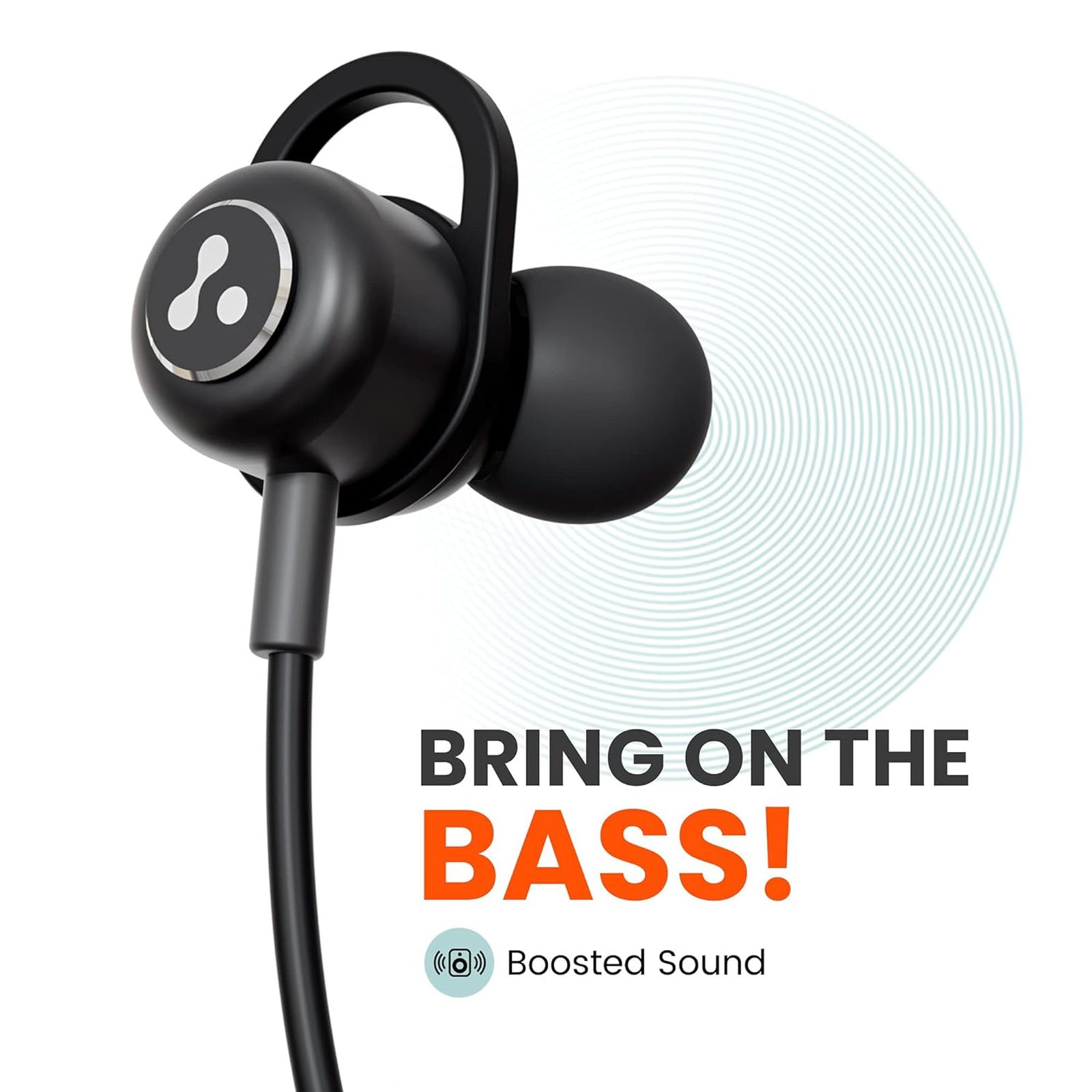 ambrane BassBand Beat Neckband (IPX4 Water Resistant, Fast Charging, Black)_2