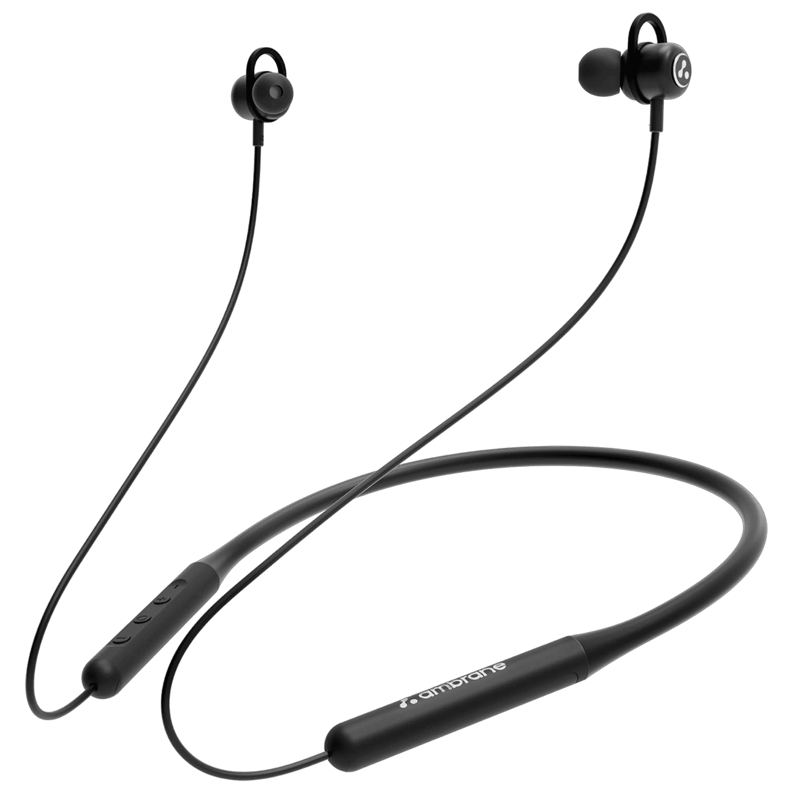 ambrane BassBand Beat Neckband (IPX4 Water Resistant, Fast Charging, Black)_1