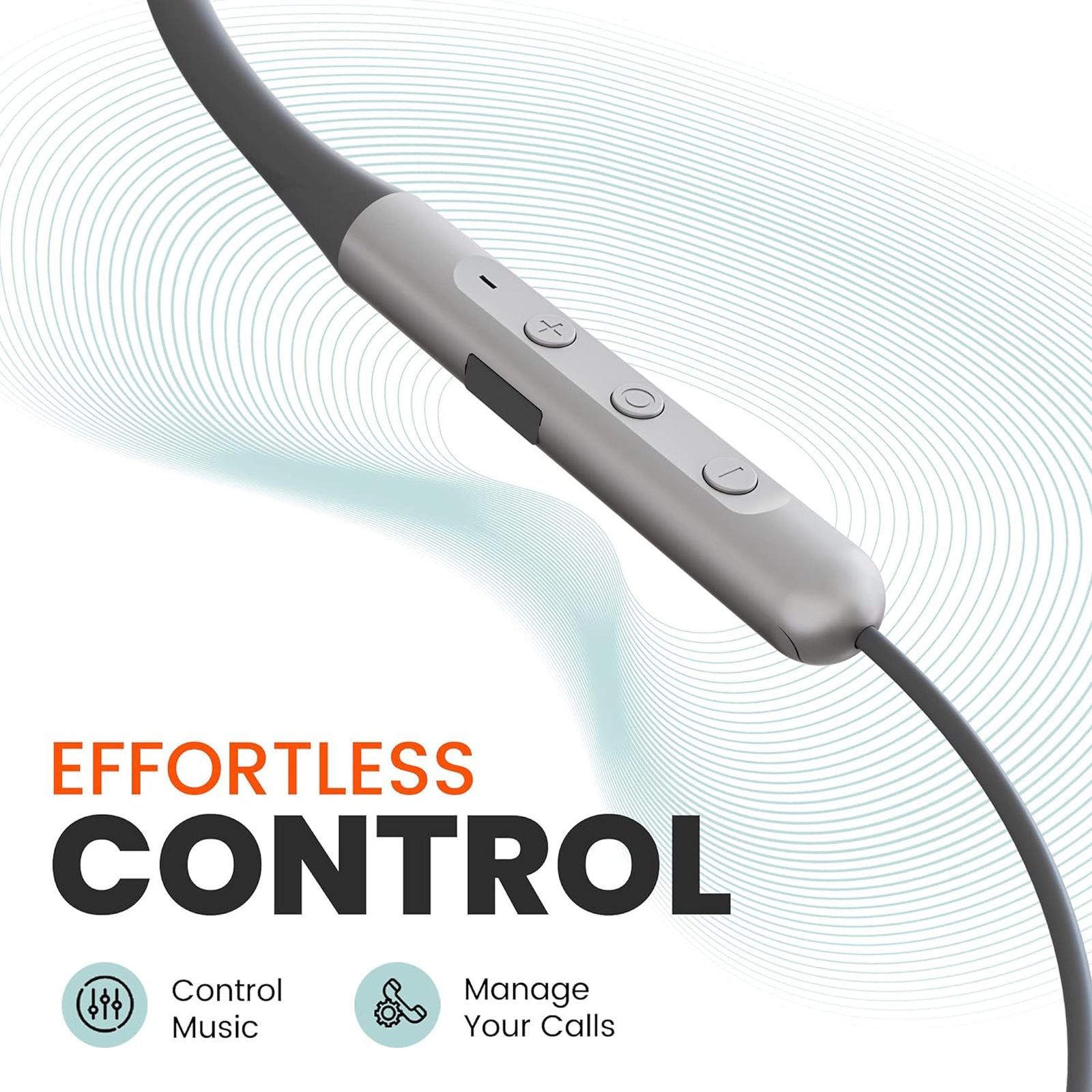 ambrane BassBand Beat Neckband (IPX4 Water Resistant, Fast Charging, Grey)_3