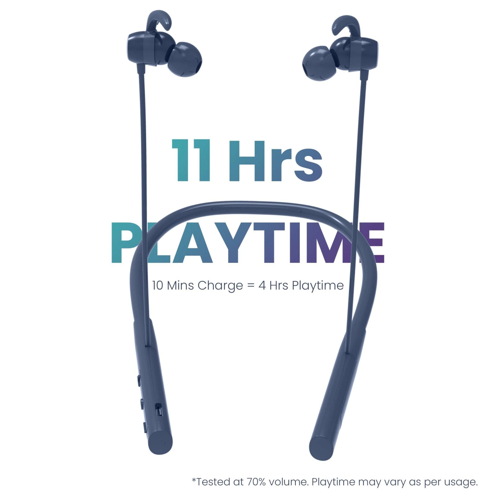 ambrane Melody Sync Neckband (IPX4 Water Resistant, 11 Hours Playtime, Black)_3