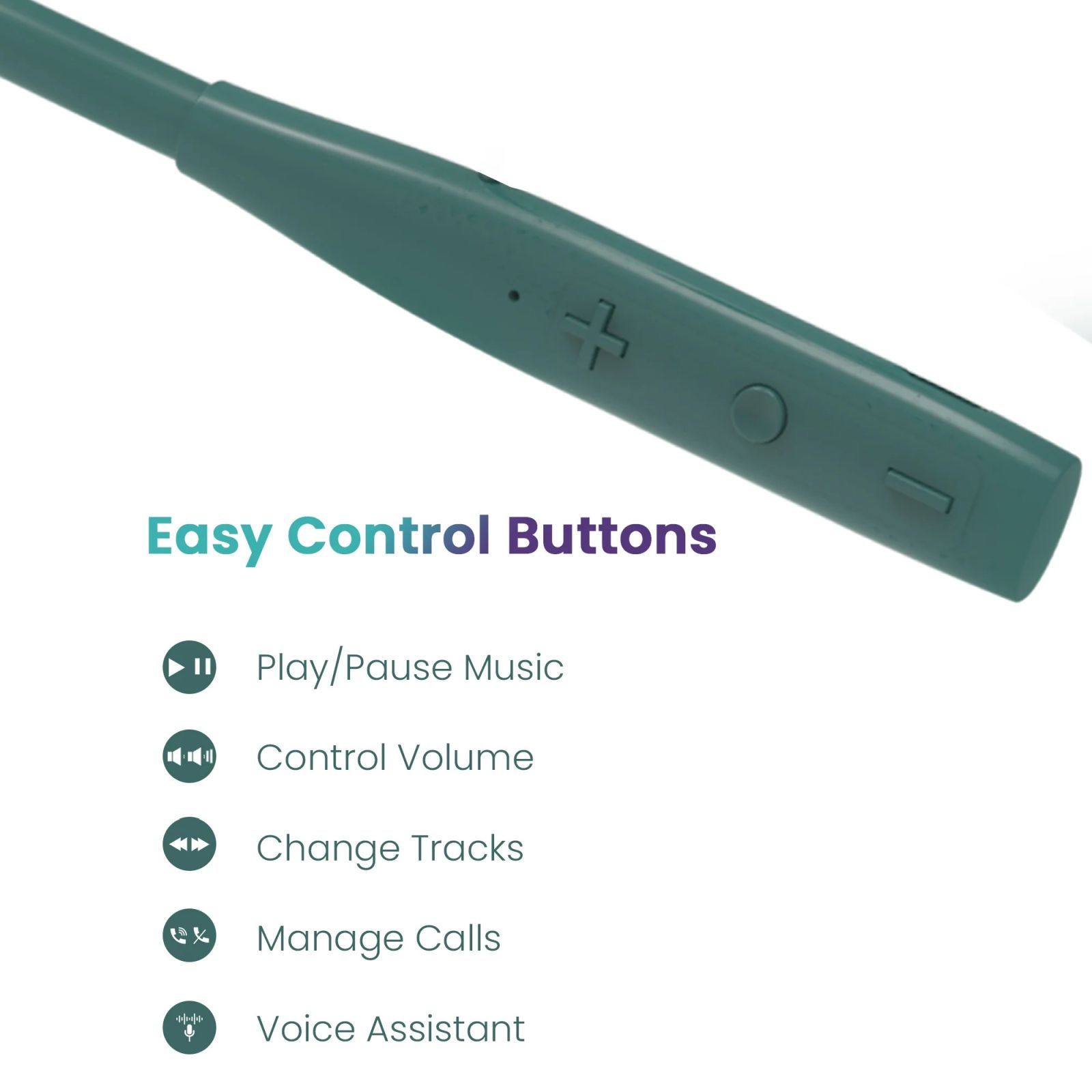 ambrane Melody Sync Neckband (IPX4 Water Resistant, 11 Hours Playtime, Green)_4