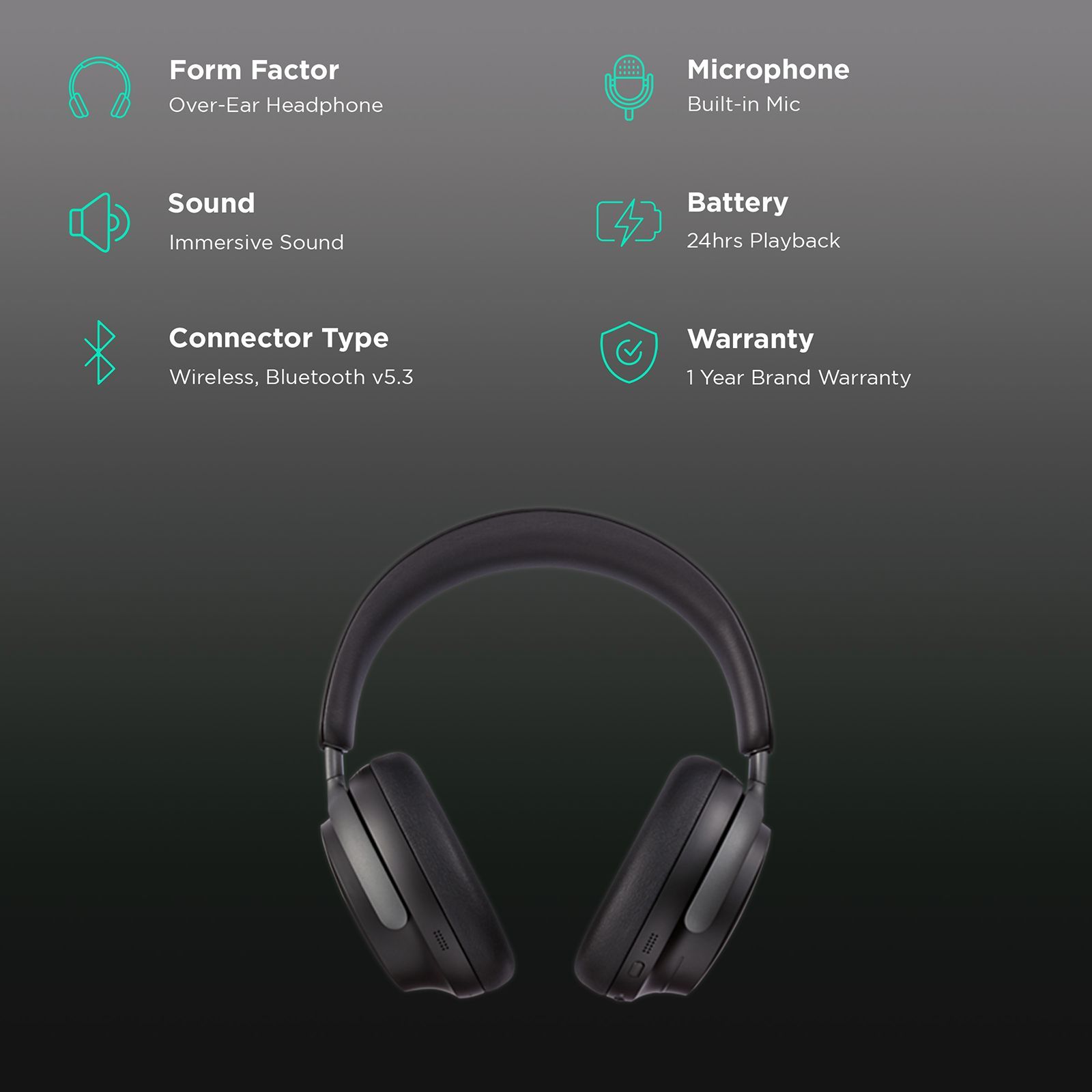 BOSE QuietComfort Ultra Bluetooth Headphone with Mic (Upto 24 Hours Playback, Over Ear, Black)_2