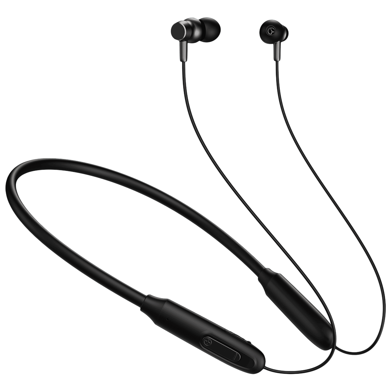 pTron InTunes Ace Neckband with Passive Noise Cancellation (IPX5 Water Resistant, Fast Charging, Black)_1