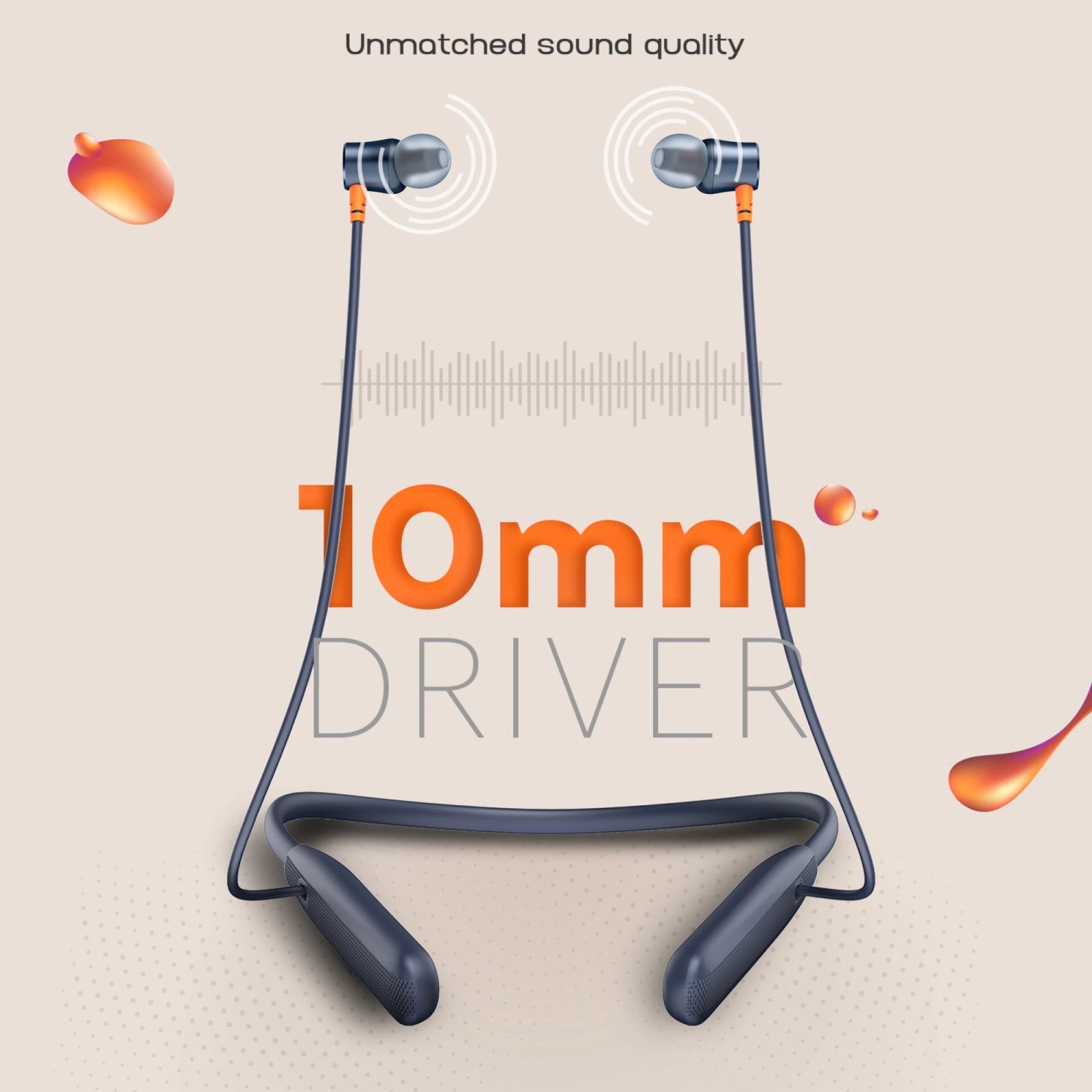 noise Airwave Neckband with Environmental Noise Cancellation (IPX5 Water Resistant, 3 EQ Modes, Midnight Blue)_6