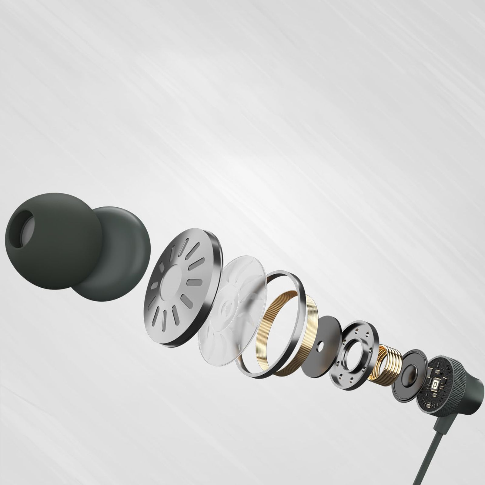 PORTRONICS Conch Beat C POR 2283 Wired Earphone with Mic (USB Type C Connector, In Ear, Grey) PORTRONICS Conch Beat C POR 2283 Wired Earphone with Mic (USB Type C Connector, In Ear, Grey)_7