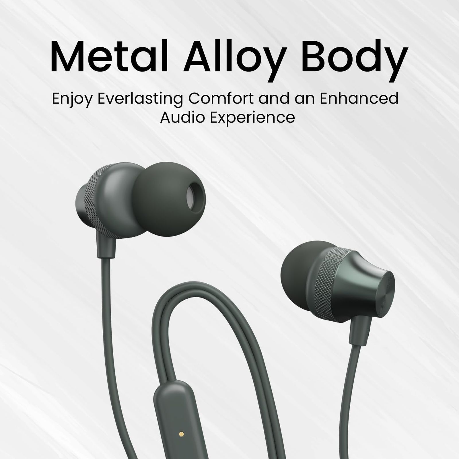PORTRONICS Conch Beat C POR 2283 Wired Earphone with Mic (USB Type C Connector, In Ear, Grey) PORTRONICS Conch Beat C POR 2283 Wired Earphone with Mic (USB Type C Connector, In Ear, Grey)_8
