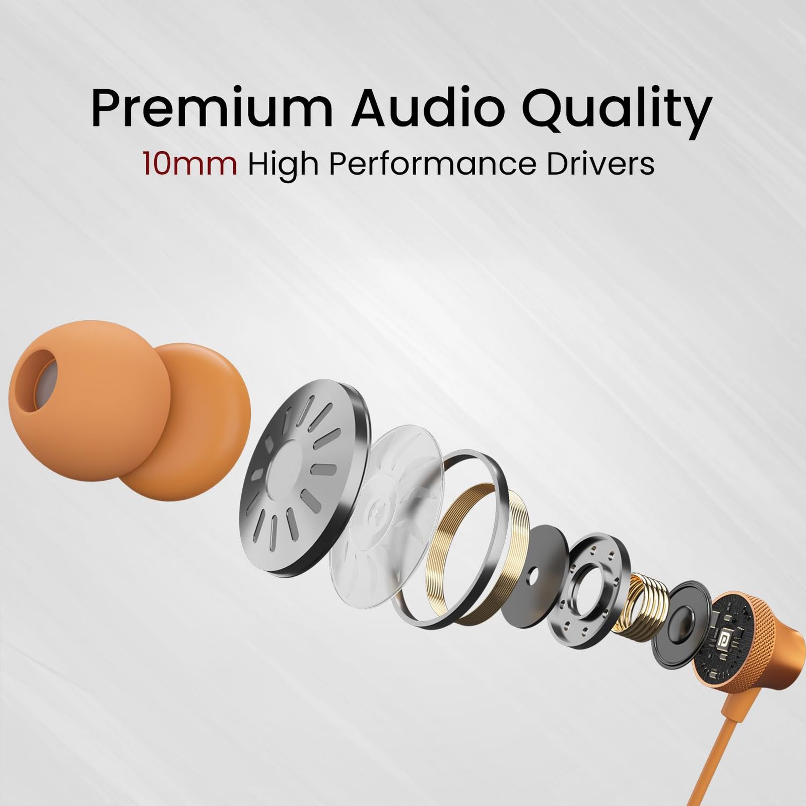 PORTRONICS Conch Beat C POR 2286 Wired Earphone with Mic (USB Type C Connector, In Ear, Yellow)_6