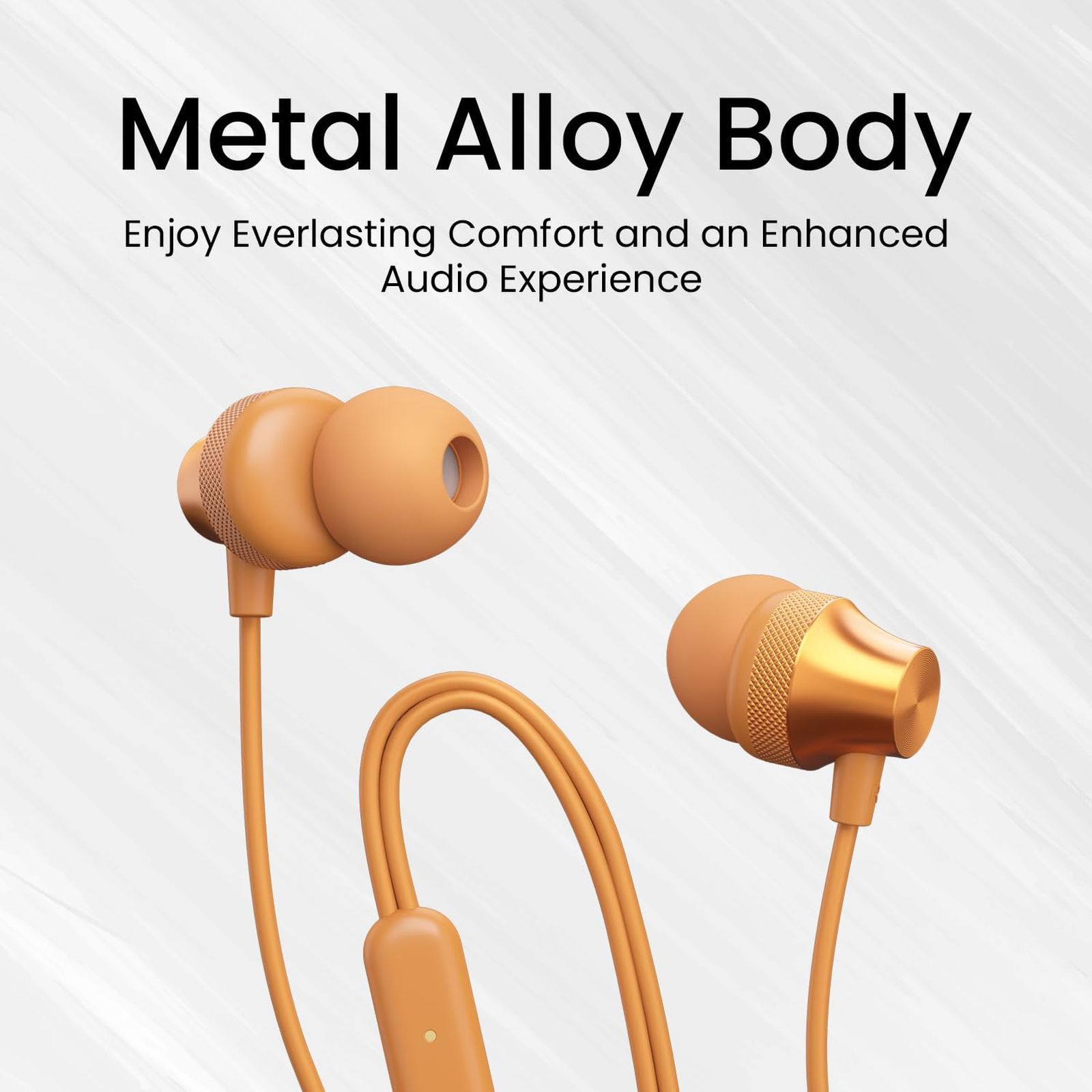 PORTRONICS Conch Beat C POR 2286 Wired Earphone with Mic (USB Type C Connector, In Ear, Yellow)_3