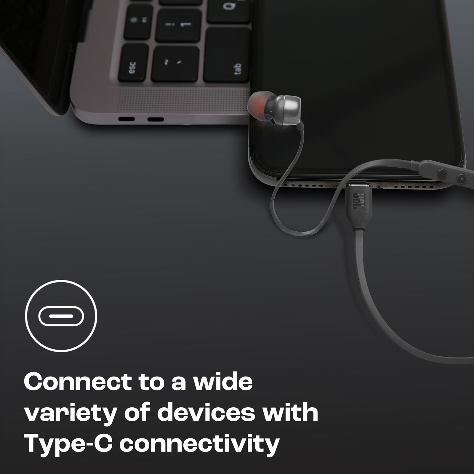 JBL T310C Wired Earphone with Mic (USB Type-C Connector, In Ear, Black)_14