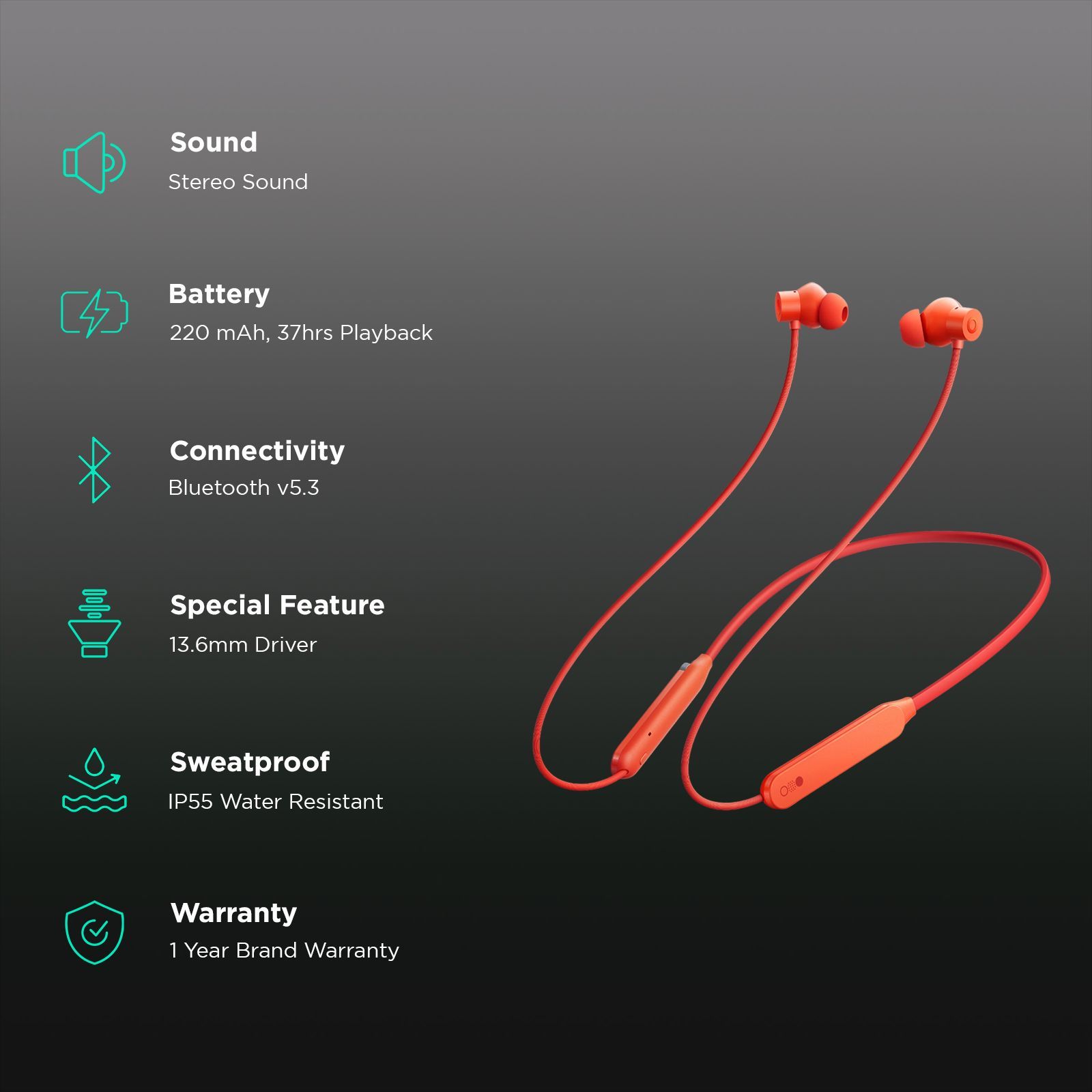 Nothing CMF Pro Neckband with Active Noise Cancellation (IP55 Water Resistant, Ultra Bass Technology, Orange)_2