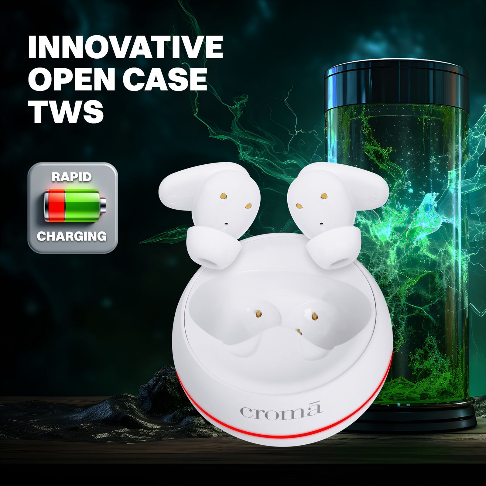 Croma CRSE030EPA301510 TWS Earbuds with Active Noise Cancellation (IPX4 Water & Sweat Resistant, 10mm Driver, White)_11