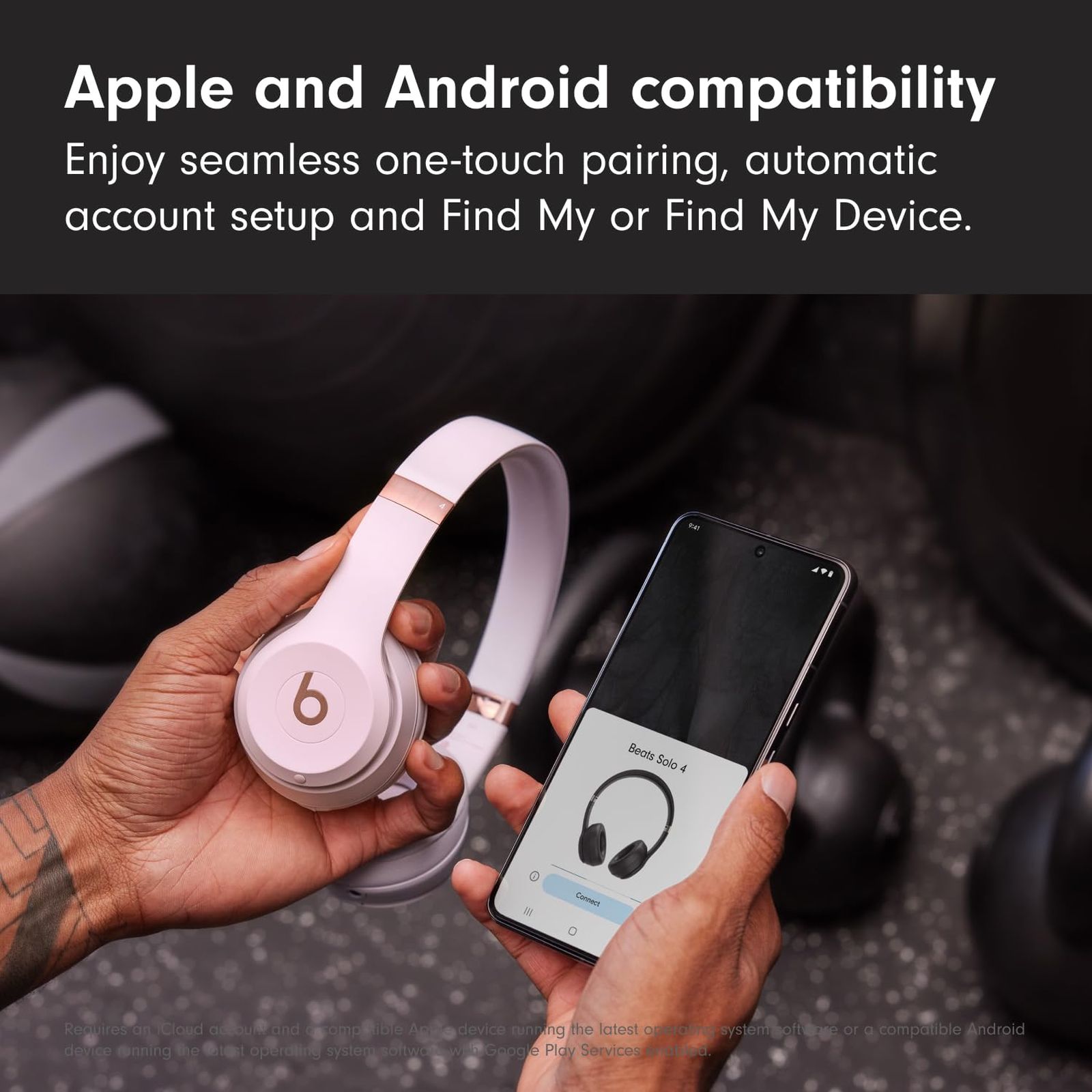 beats Solo 4 Bluetooth Headphone with Mic (Siri Voice Assistant, On Ear, Cloud Pink)_8