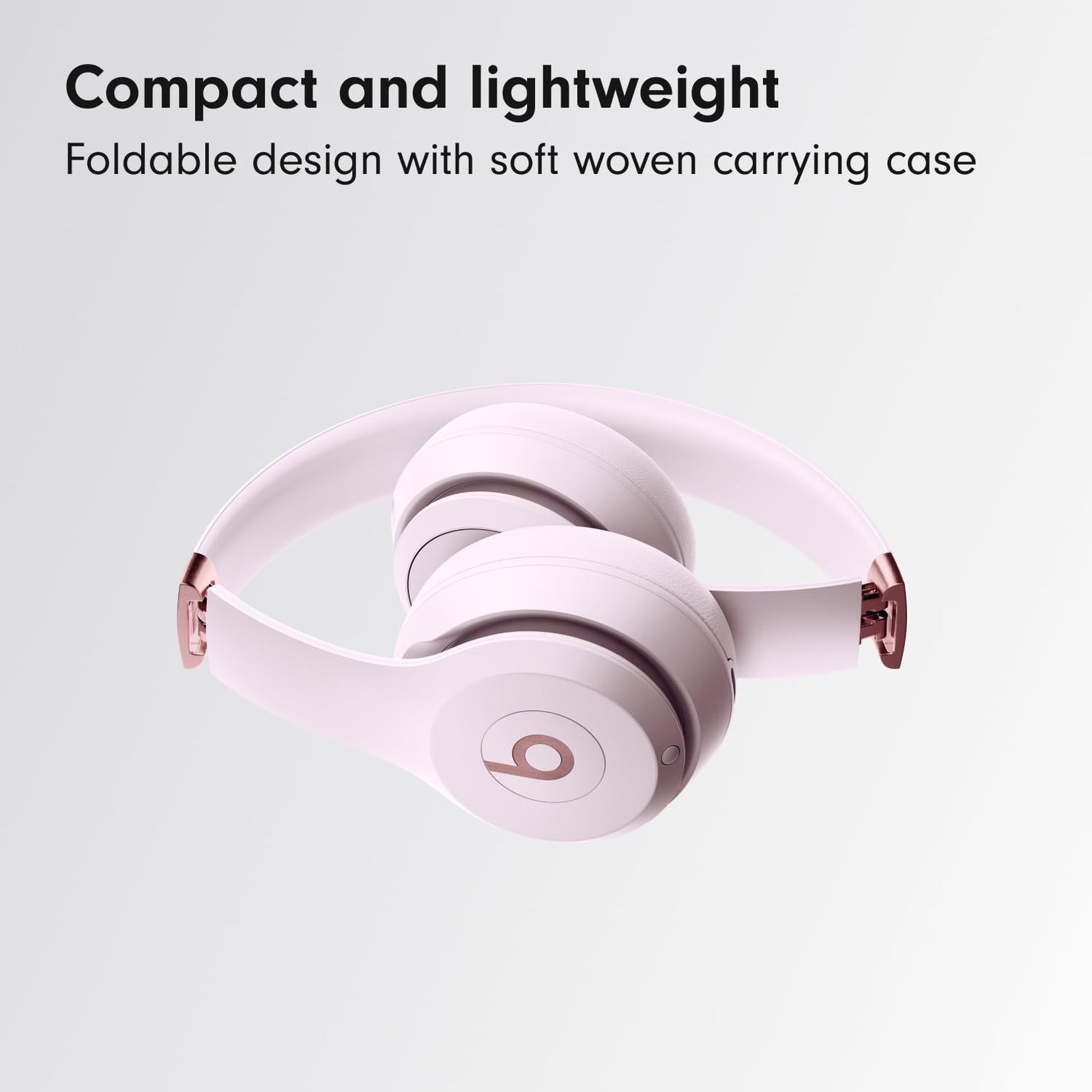beats Solo 4 Bluetooth Headphone with Mic (Siri Voice Assistant, On Ear, Cloud Pink)_5