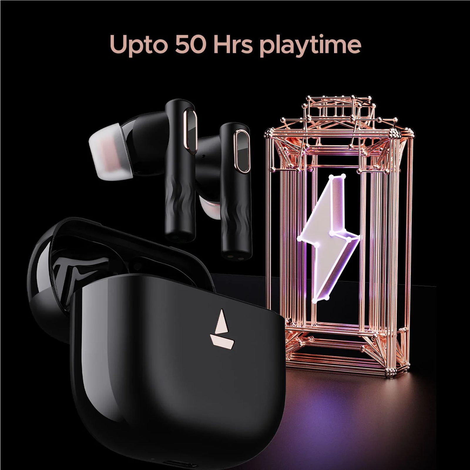 boAt Nirvana Nebula TWS Earbuds with Active Noise Cancellation (IPX5 Sweat & Water Resistant, Fast Charge, Mistique Black)_7