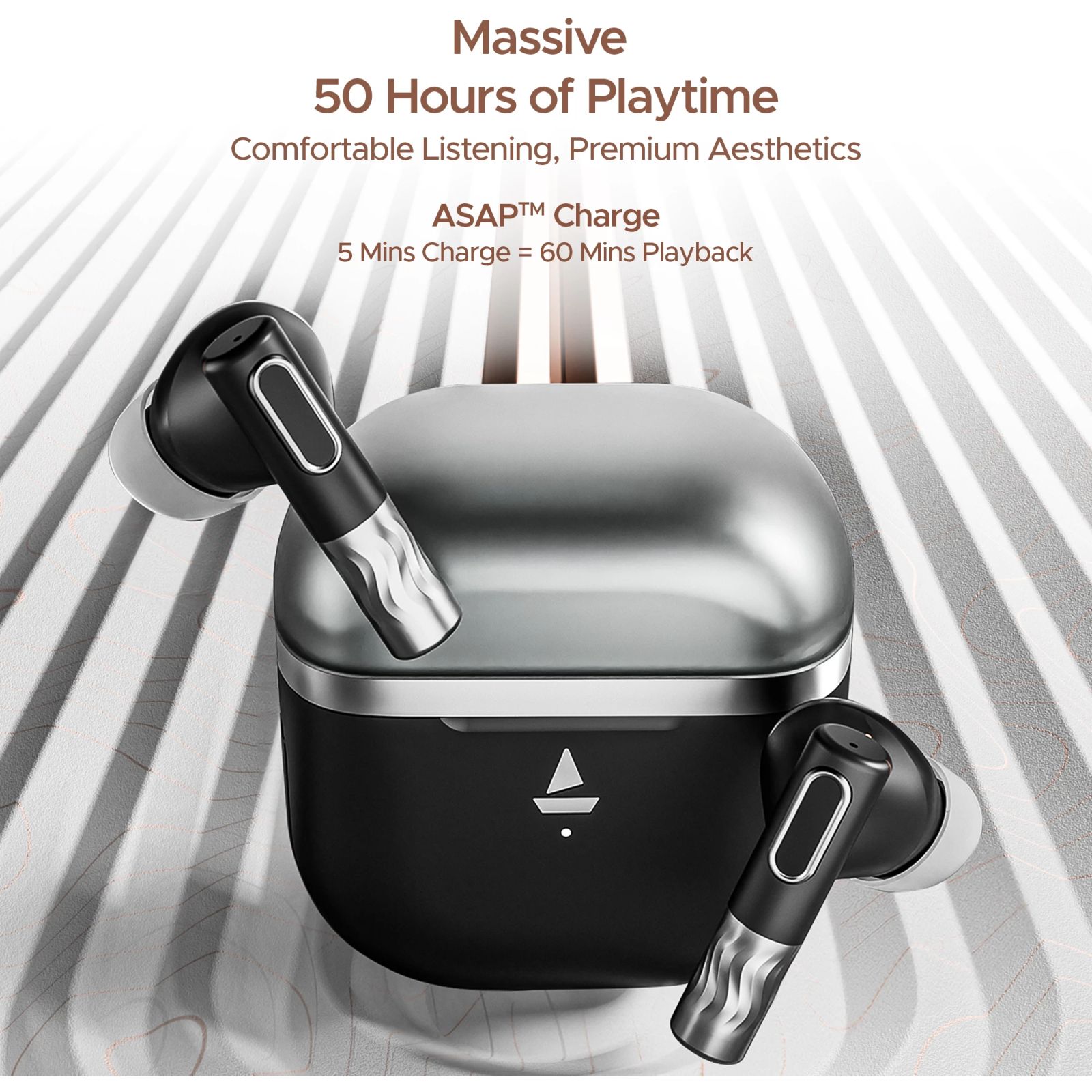 boAt Nirvana Zenith TWS Earbuds with Active Noise Cancellation (IPX5 Water Resistant, 50 Hours of Playtime, Mystique Black) boAt Nirvana Zenith TWS Earbuds with Active Noise Cancellation (IPX5 Water Resistant, 50 Hours of Playtime, Mystique Black)_11