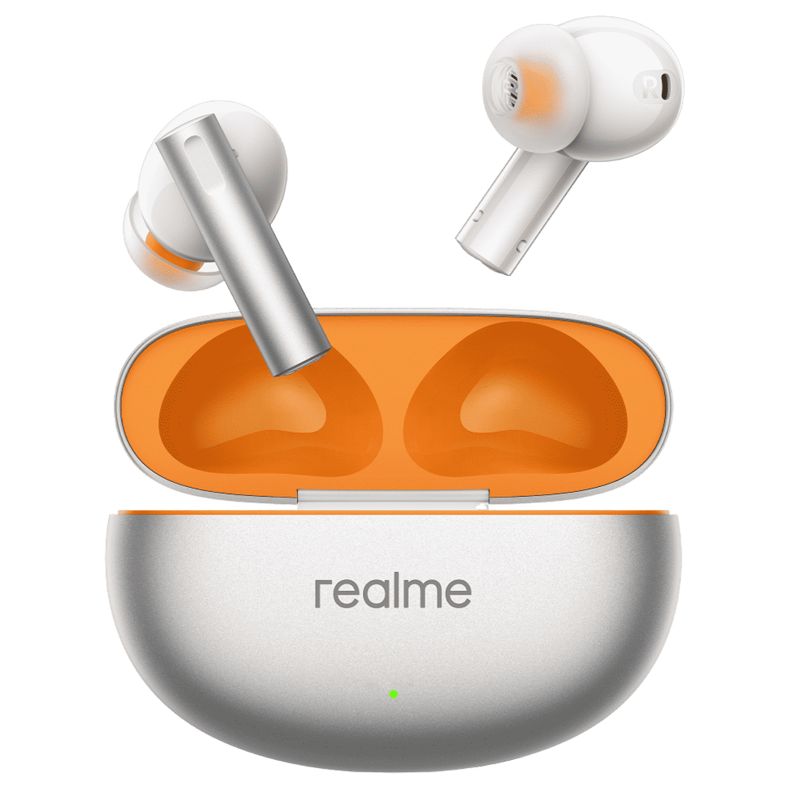 realme Buds Air 6 RMA2402 TWS Earbuds with Active Noise Cancellation (IP55 Water Resistant, Fast Charging, Flame Silver)_1