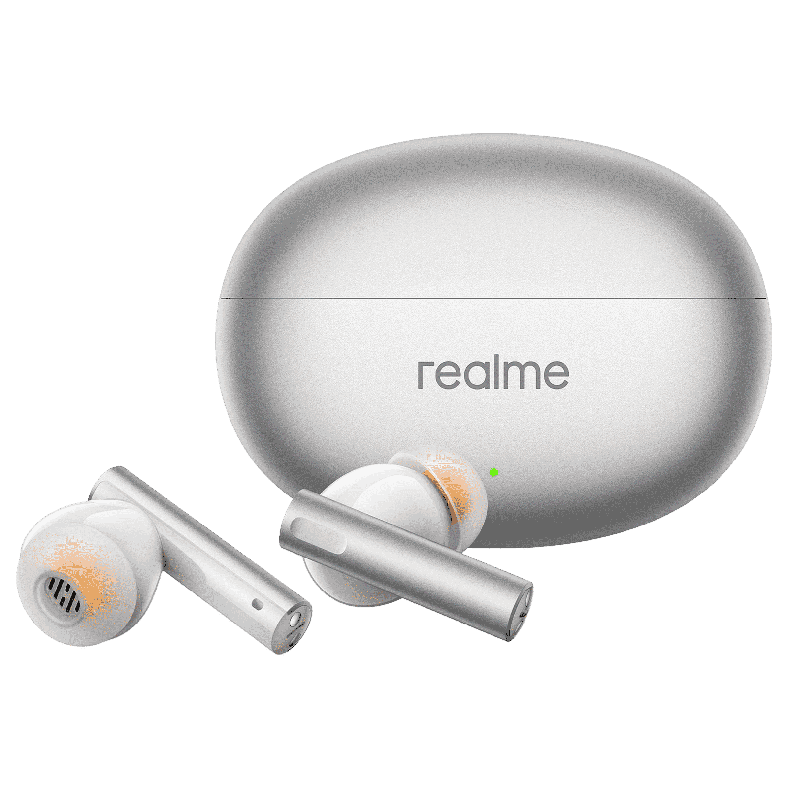 realme Buds Air 6 RMA2402 TWS Earbuds with Active Noise Cancellation (IP55 Water Resistant, Fast Charging, Flame Silver)_5