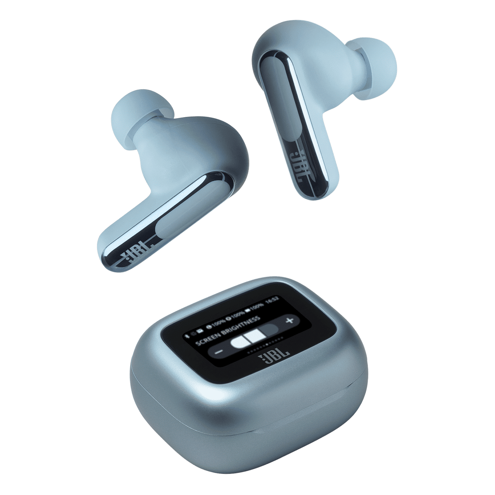 JBL Live Beam 3 TWS Earbuds with Adaptive Noise Cancellation (IP55 Waterproof & Dustproof, Touchscreen Display, Blue)_12