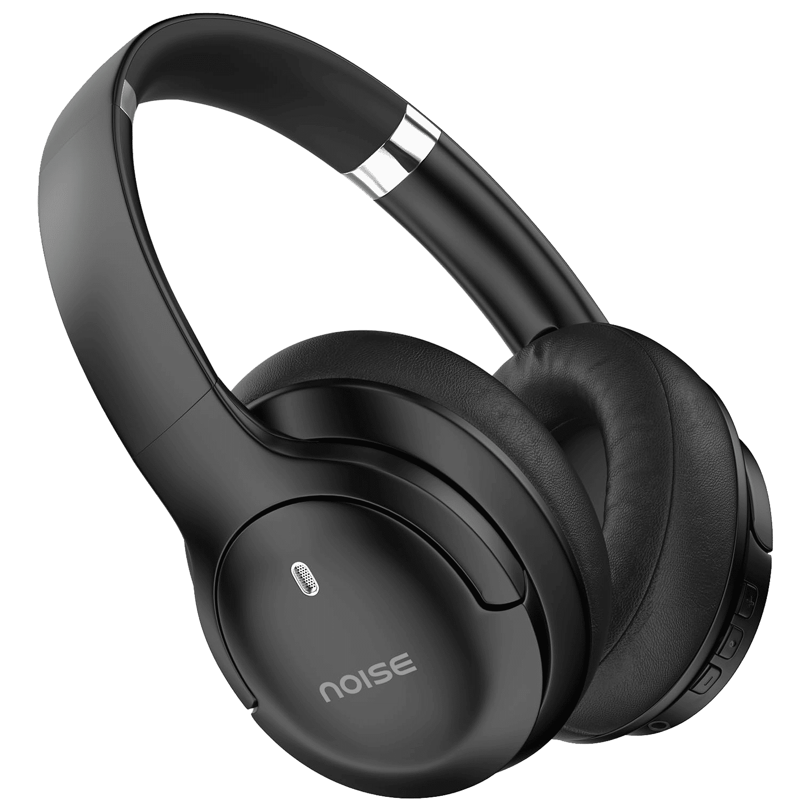 noise Airwave Max 4 Bluetooth Headphone with Mic (Ultra Low Latency, Over Ear, Carbon Black)_1