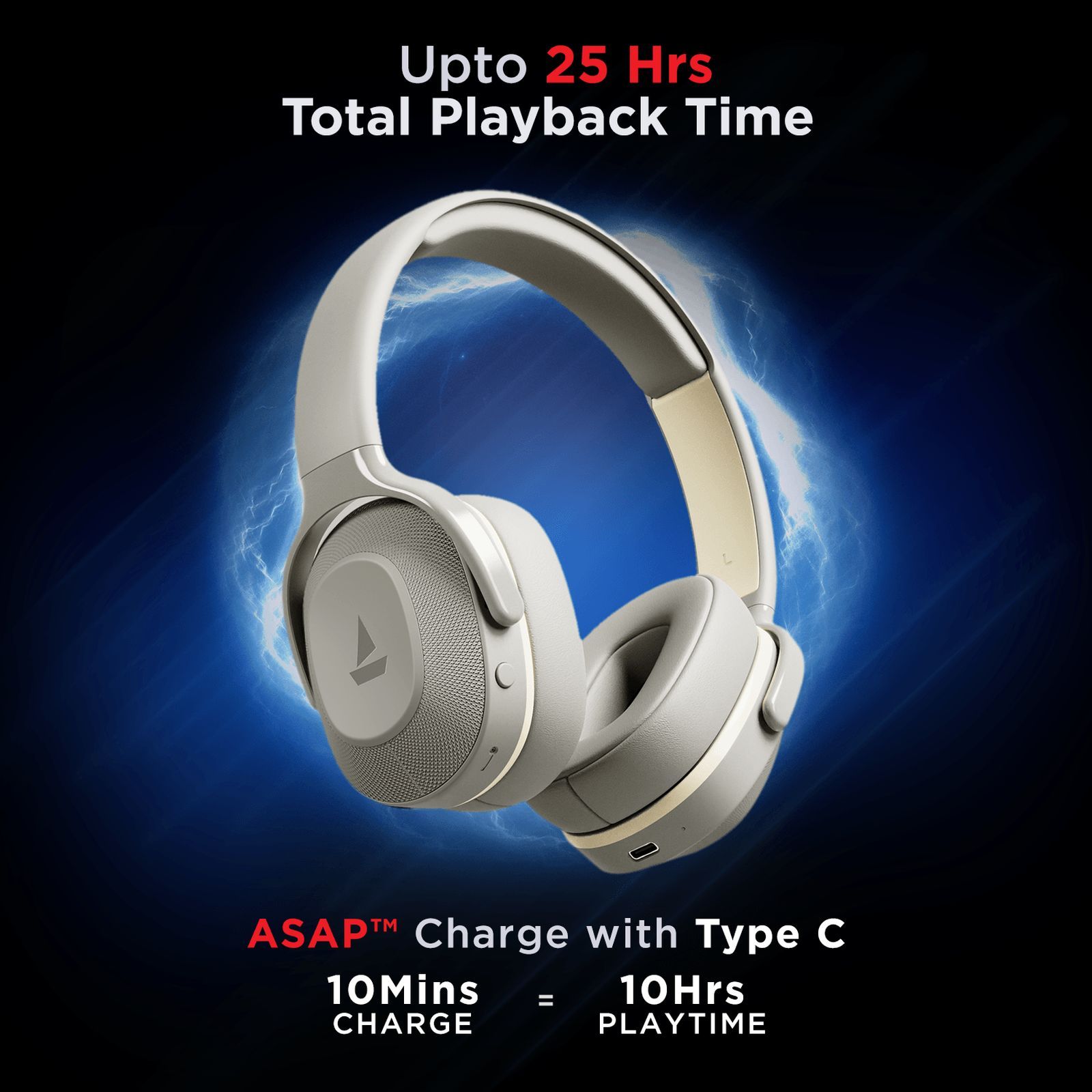 boAt Rockerz 425 Bluetooth Headphone with Mic (Environmental Noise Cancellation, Over Ear, Ash Grey)_4