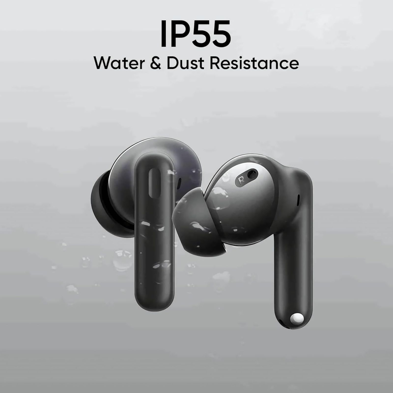 realme T310 TWS Earbuds with Hybrid Noise Cancellation (IP55 Water & Dust Resistance, 40 Hours Playback, Vibrant Black)_7
