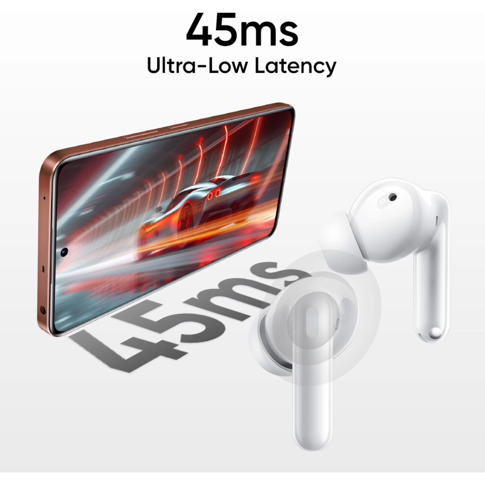 realme T310 TWS Earbuds with Hybrid Noise Cancellation (IP55 Water & Dust Resistance, 40 Hours Playback, Agile White)_8