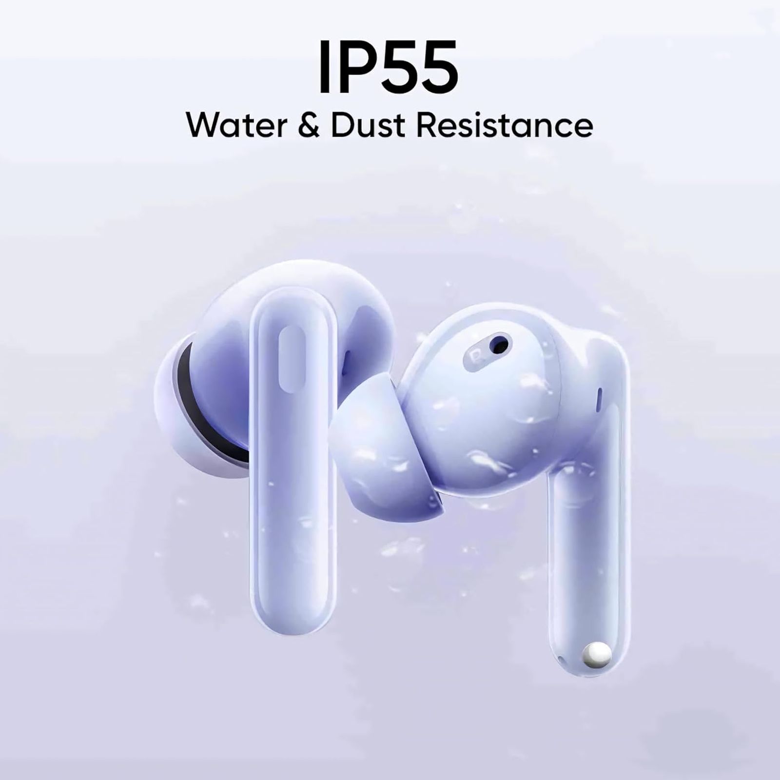 realme T310 TWS Earbuds with Hybrid Noise Cancellation (IP55 Water & Dust Resistance, 40 Hours Playback, Monet Purple) realme T310 TWS Earbuds with Hybrid Noise Cancellation (IP55 Water & Dust Resistance, 40 Hours Playback, Monet Purple)_13