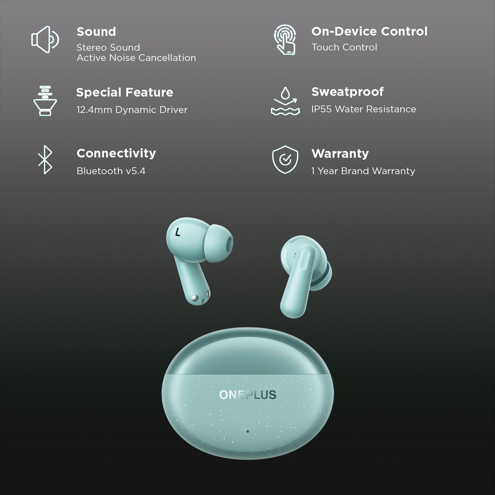OnePlus Nord Buds 3 Pro TWS Earbuds with Active Noise Cancellation (IP55 Water Resistant, Dual Connection, Soft Jade)_2