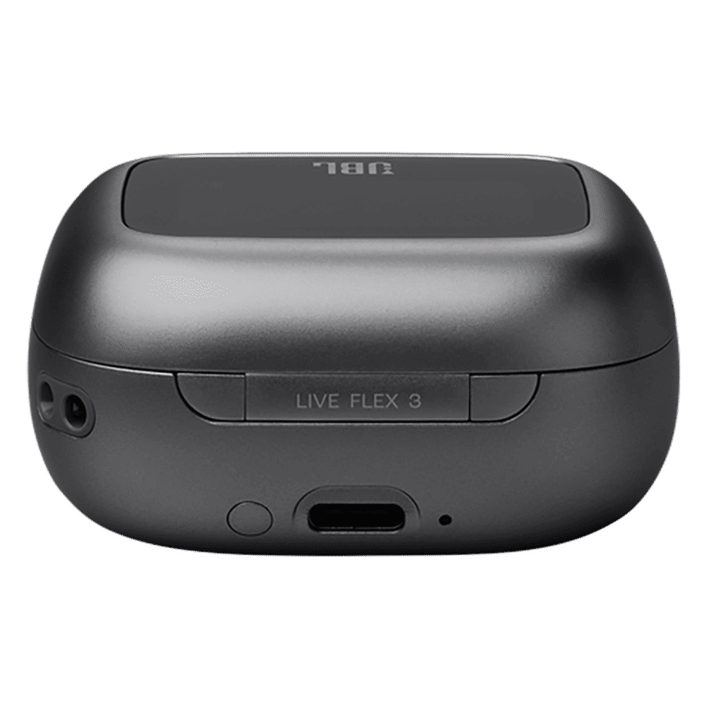 JBL Live Flex 3 TWS Earbuds with Adaptive Noise Cancellation (IP54 Water Resistant, Touchscreen Display, Black) JBL Live Flex 3 TWS Earbuds with Adaptive Noise Cancellation (IP54 Water Resistant, Touchscreen Display, Black)_7