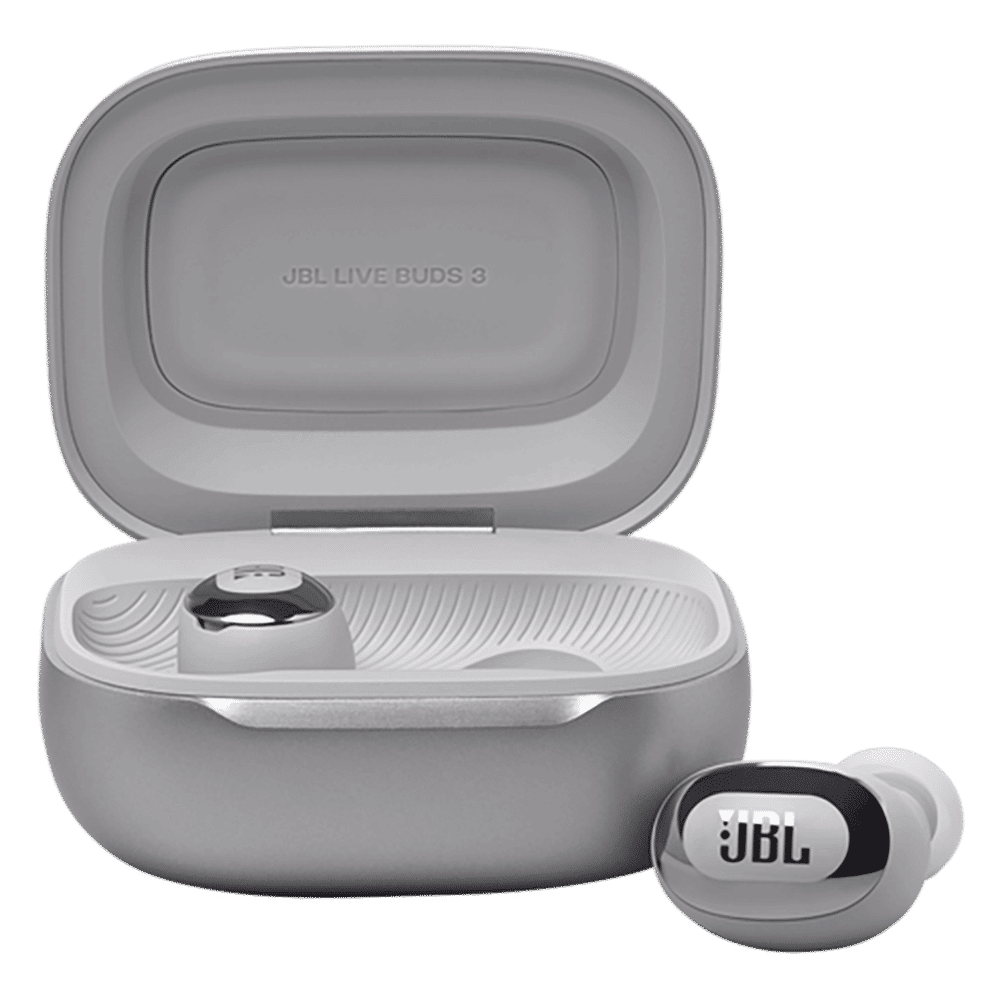 JBL Live Buds 3 TWS Earbuds with Adaptive Noise Cancellation (IP55 Water Resistant, Touchscreen Display, Silver) JBL Live Buds 3 TWS Earbuds with Adaptive Noise Cancellation (IP55 Water Resistant, Touchscreen Display, Silver)_10