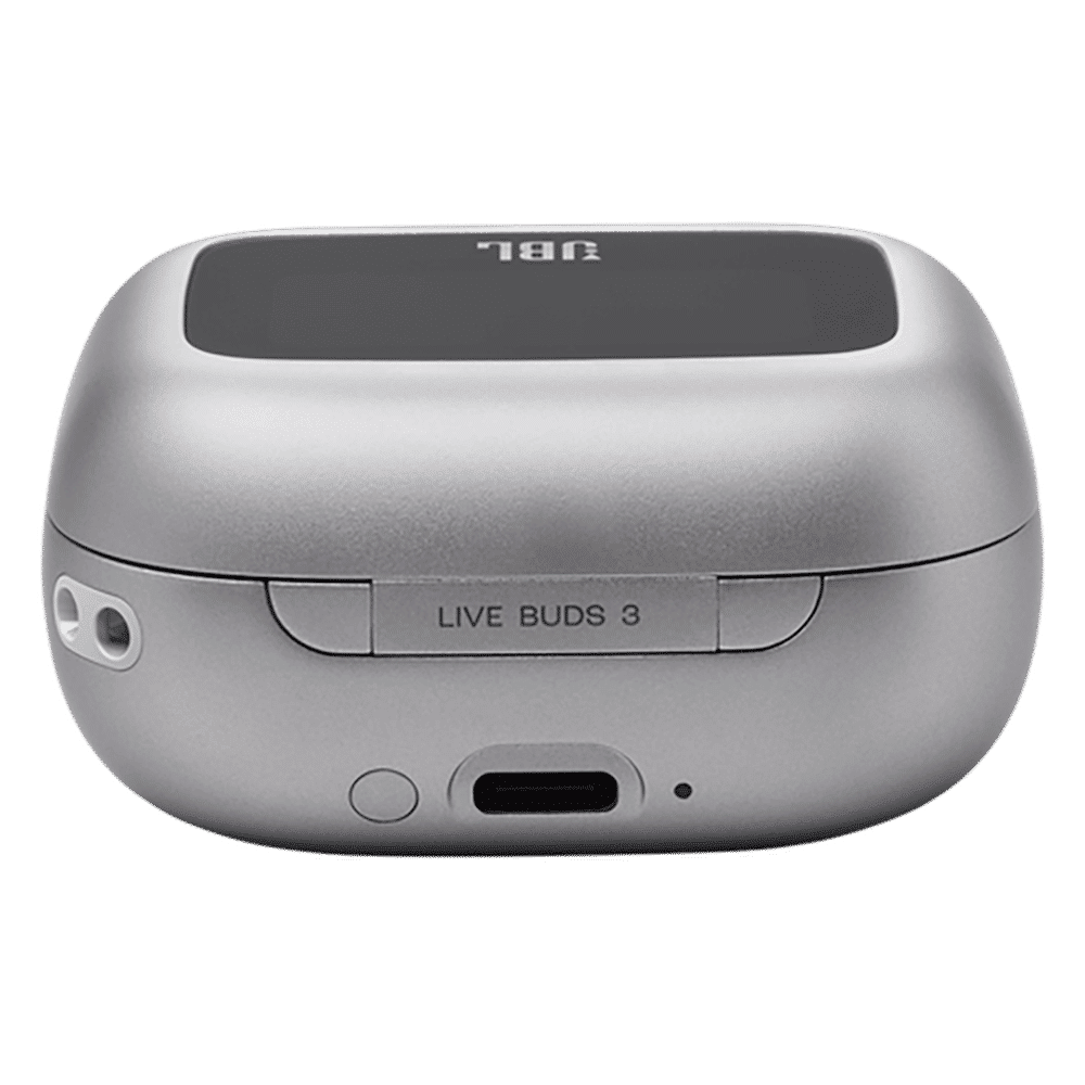 JBL Live Buds 3 TWS Earbuds with Adaptive Noise Cancellation (IP55 Water Resistant, Touchscreen Display, Silver) JBL Live Buds 3 TWS Earbuds with Adaptive Noise Cancellation (IP55 Water Resistant, Touchscreen Display, Silver)_6